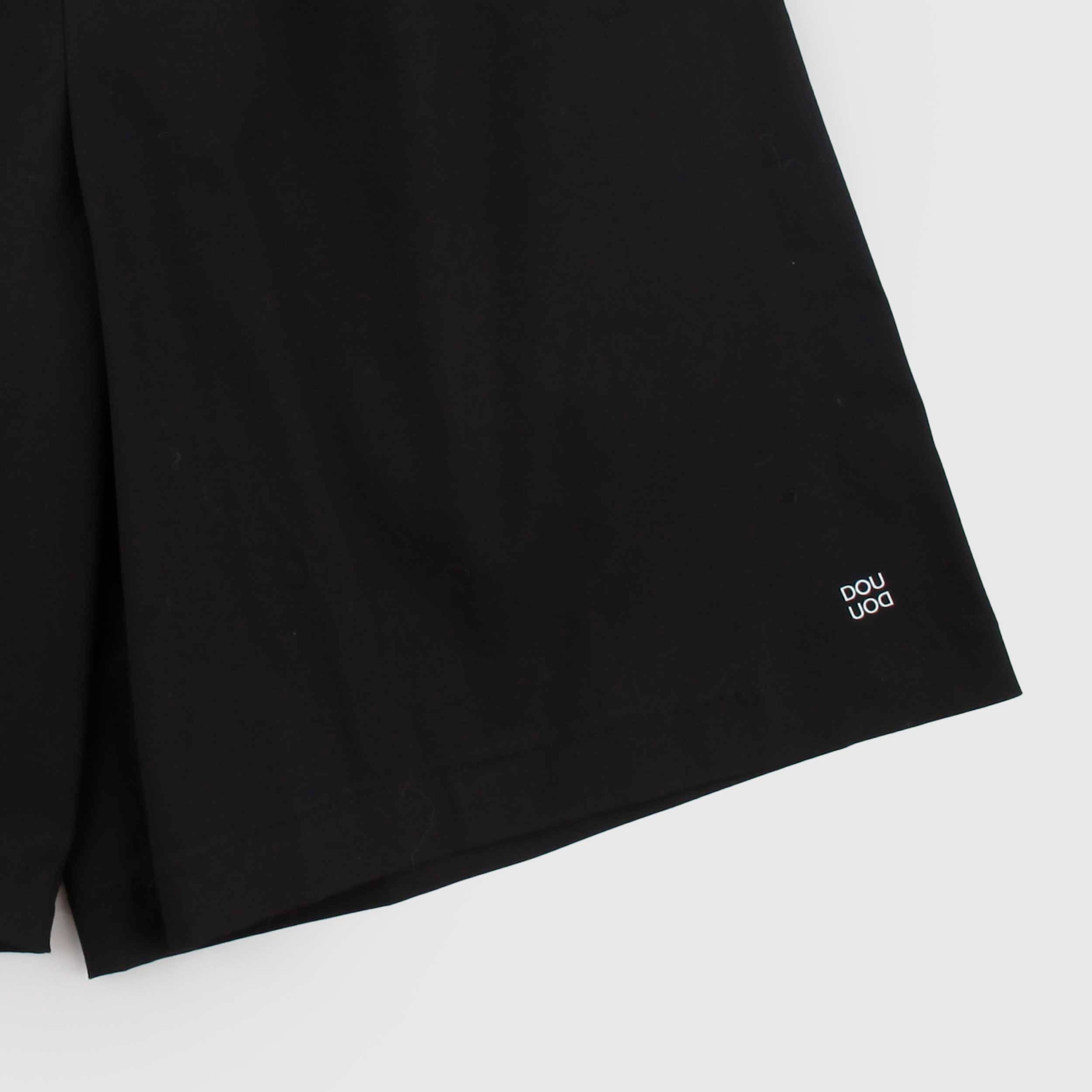 Black Skirt with Trousers by DOUUOD
