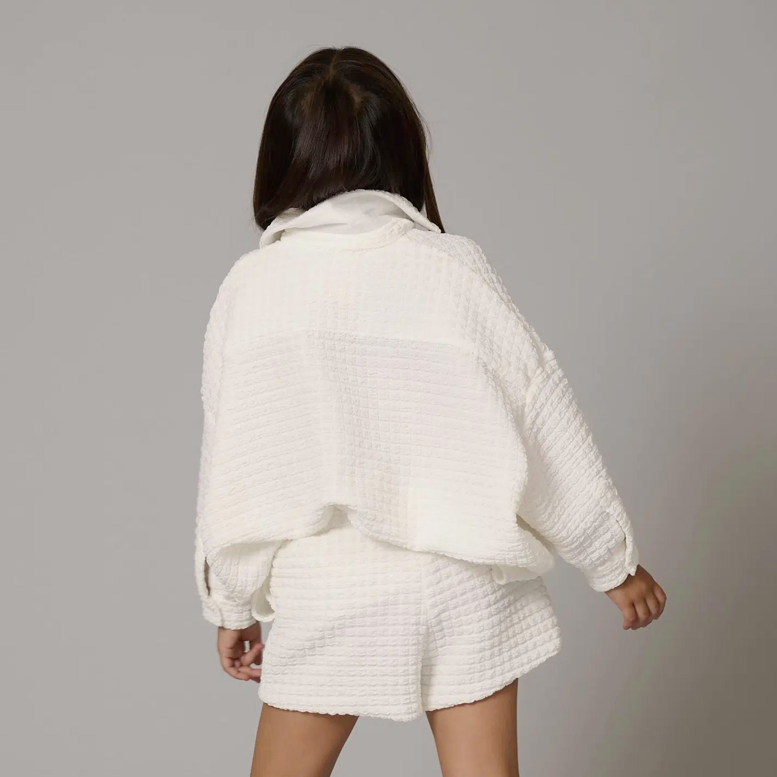 DOUUOD Oversized White Shirt