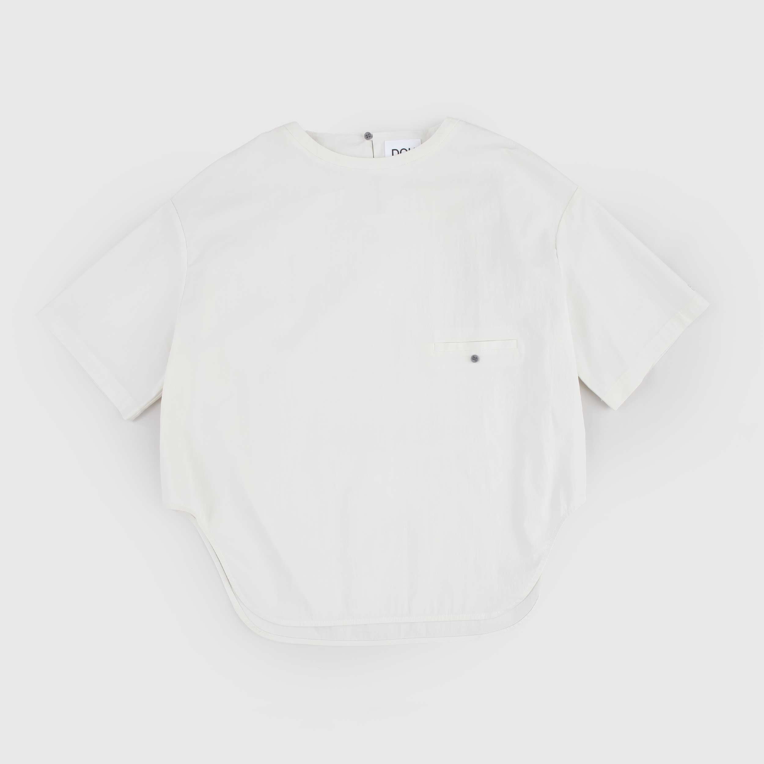 Camicia Bianca Corta sui Lati Firmata DOUUOD