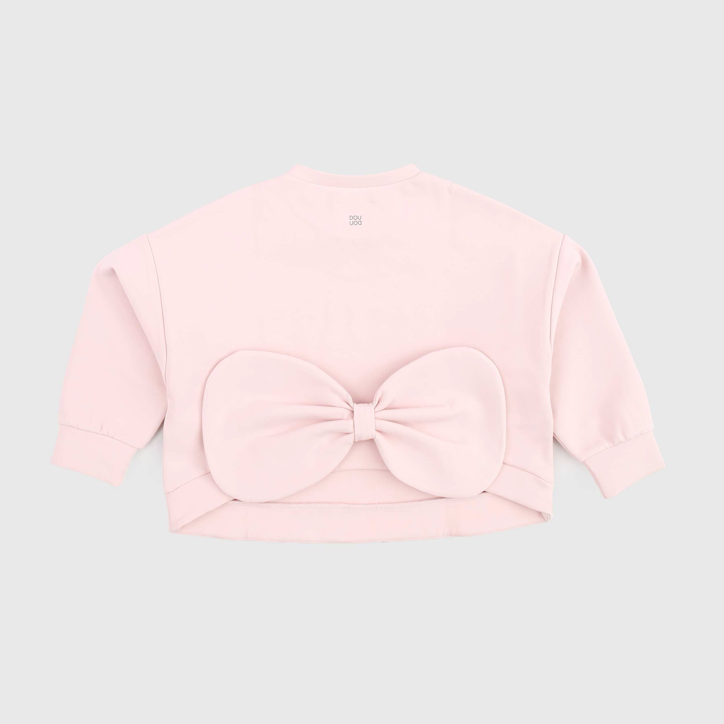 Pink Sweatshirt with Bow Box Model By DOUUOD