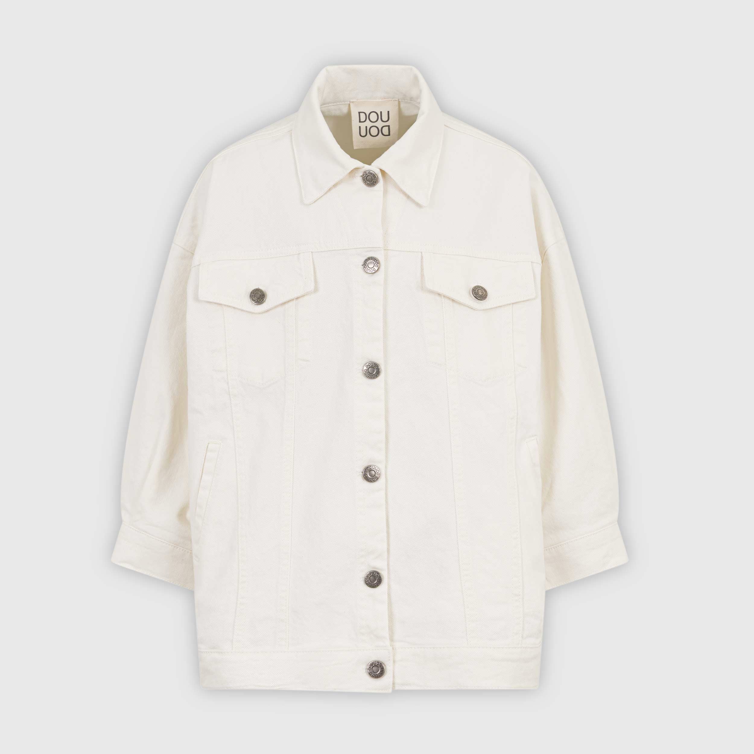 Giacca Color Latte con Bottoni Metallici Firmata DOUUOD