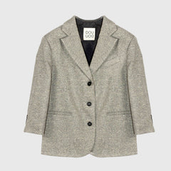 Blazer Grigio Effetto Melange Firmato DOUUOD