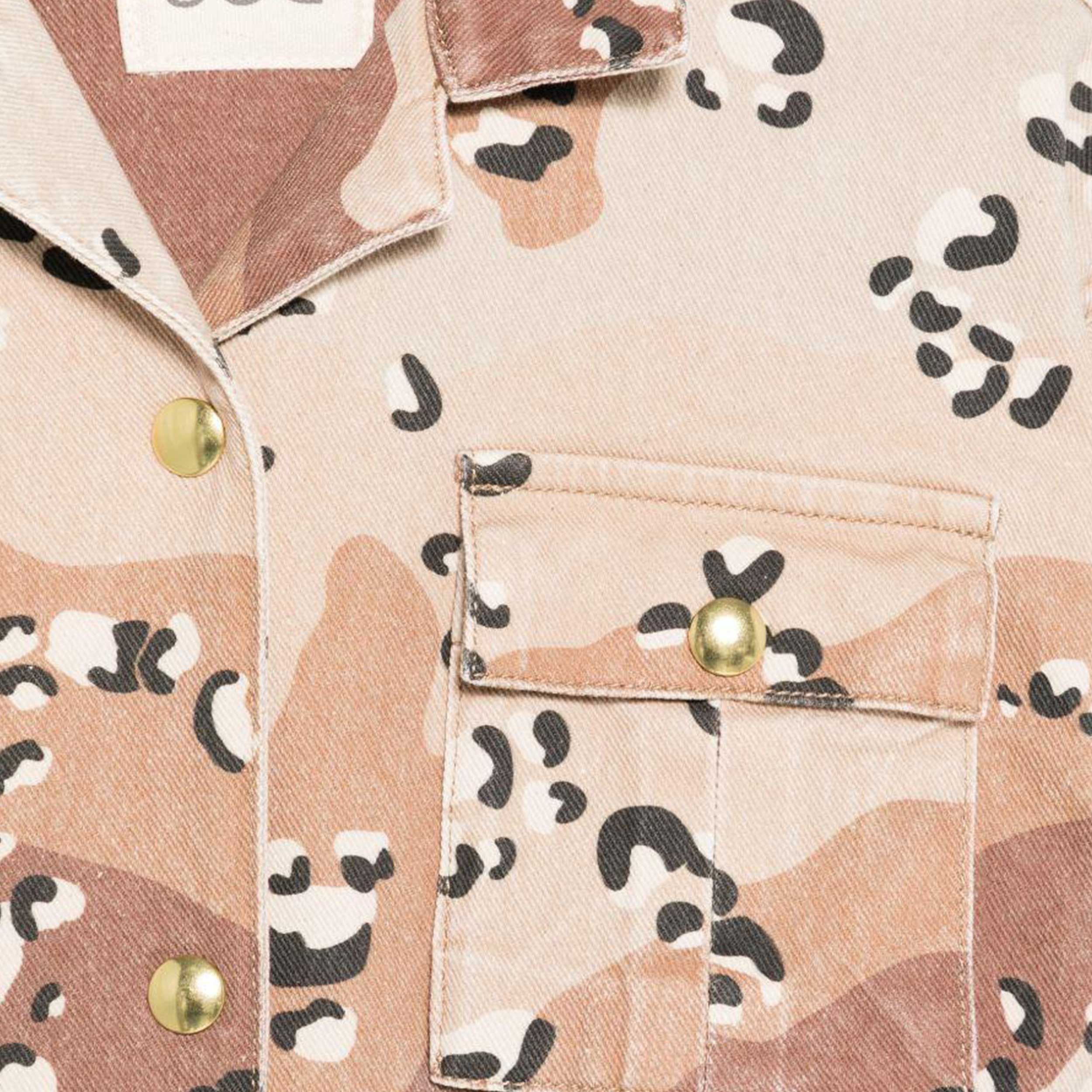 Beige Camouflage Jacket by DOUUOD