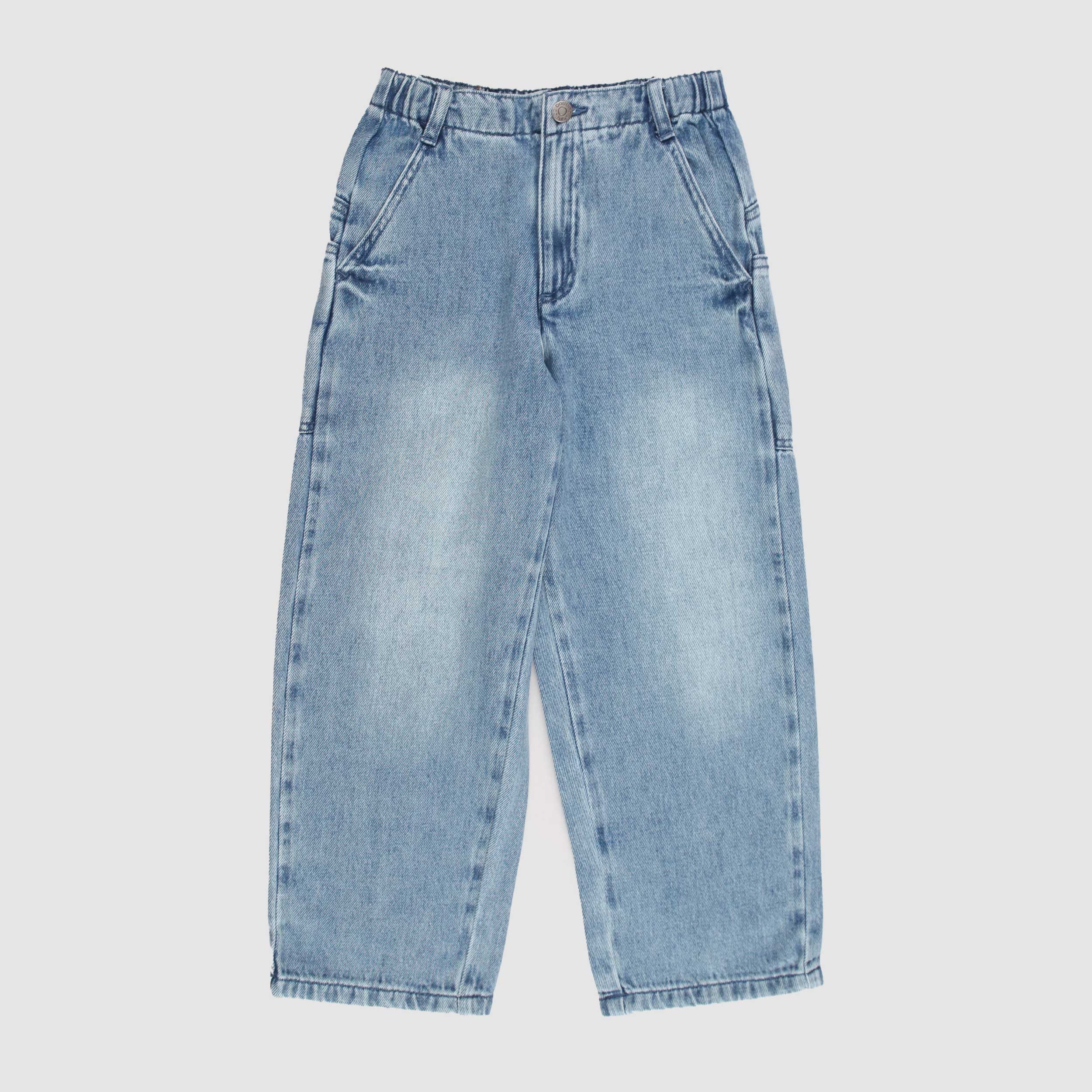 Light Denim Jeans with Elastic Waist Signed DOUUOD