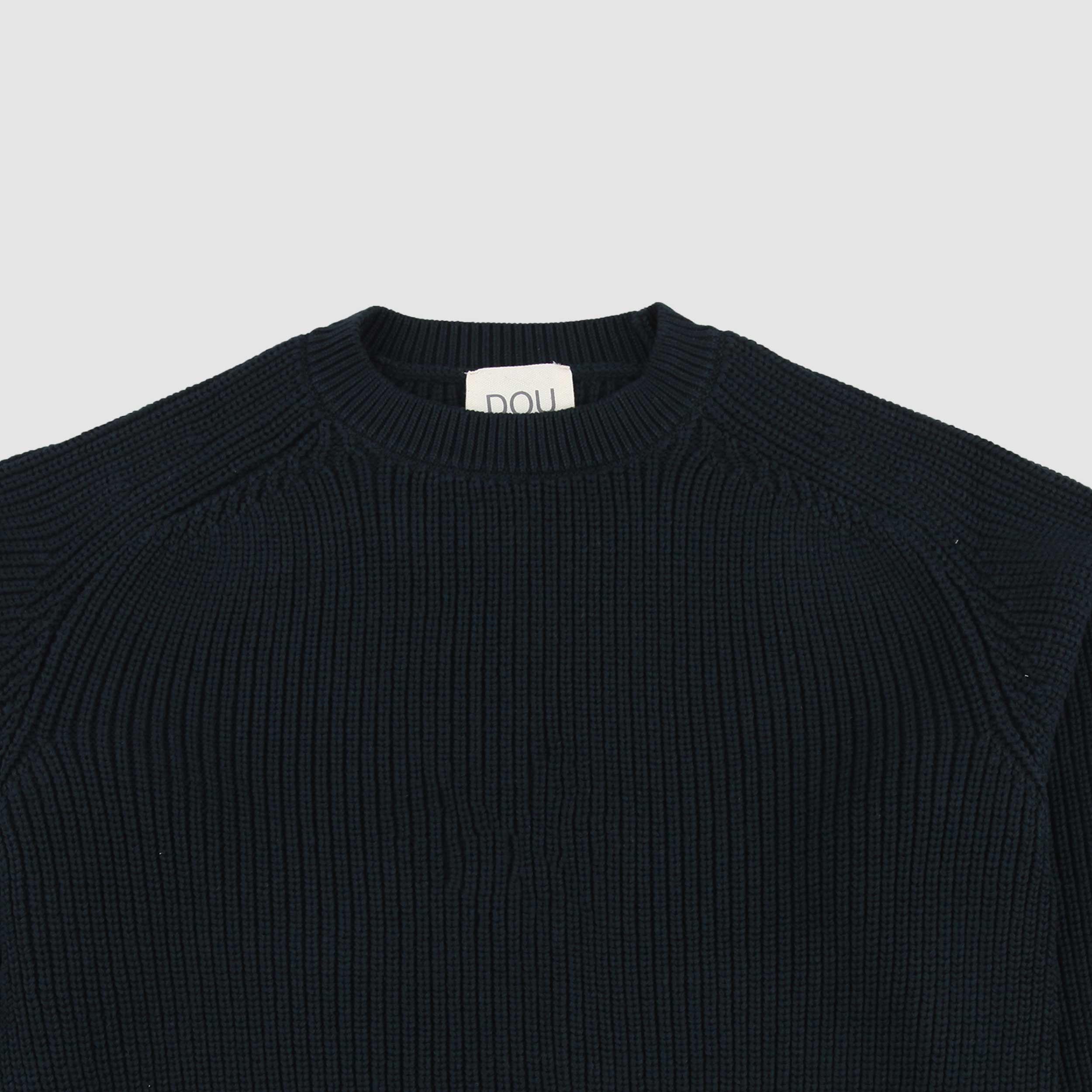 Blue Sweater with DOUUOD Signature Tag