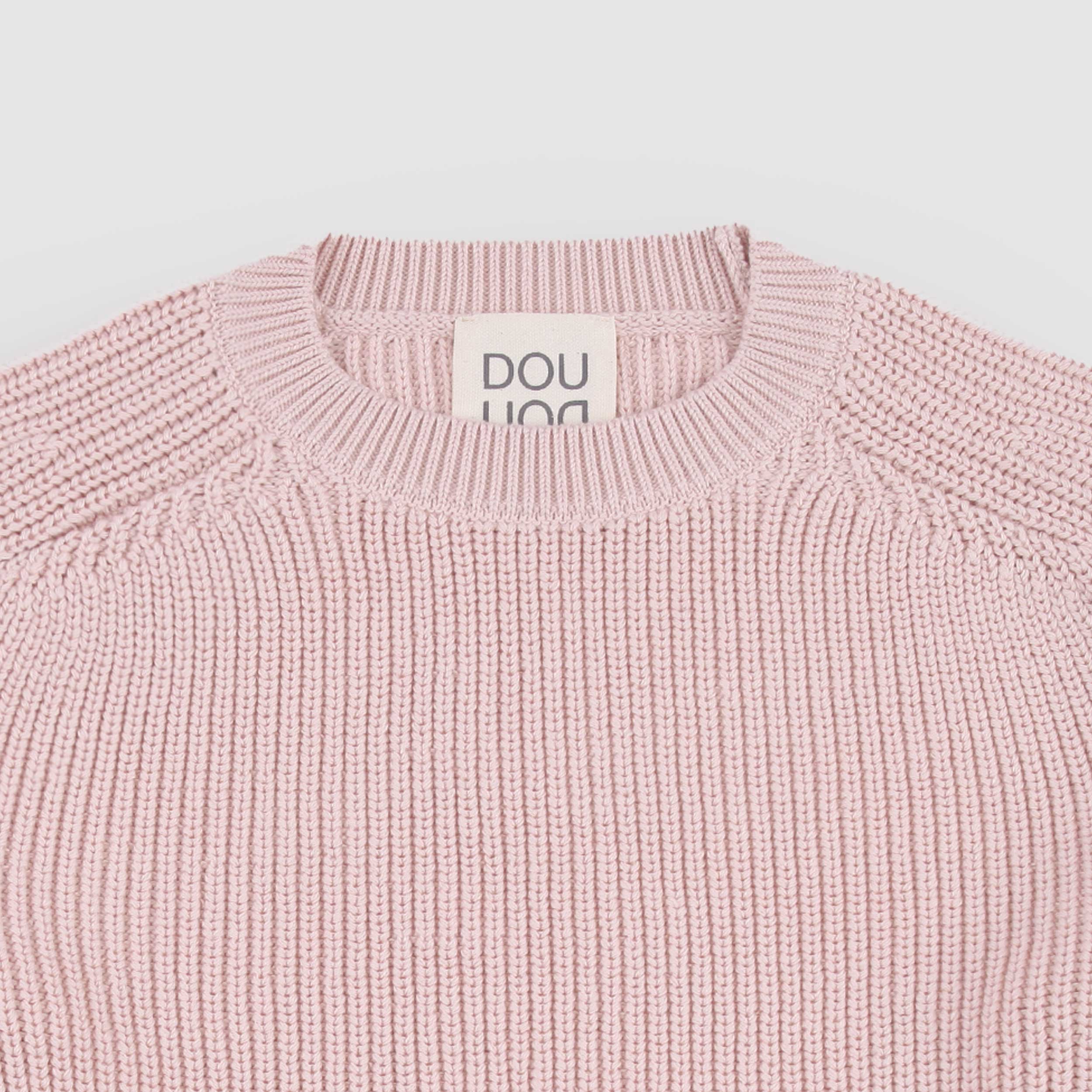 Maglioncino Color Cipria con Targhetta Firmato DOUUOD