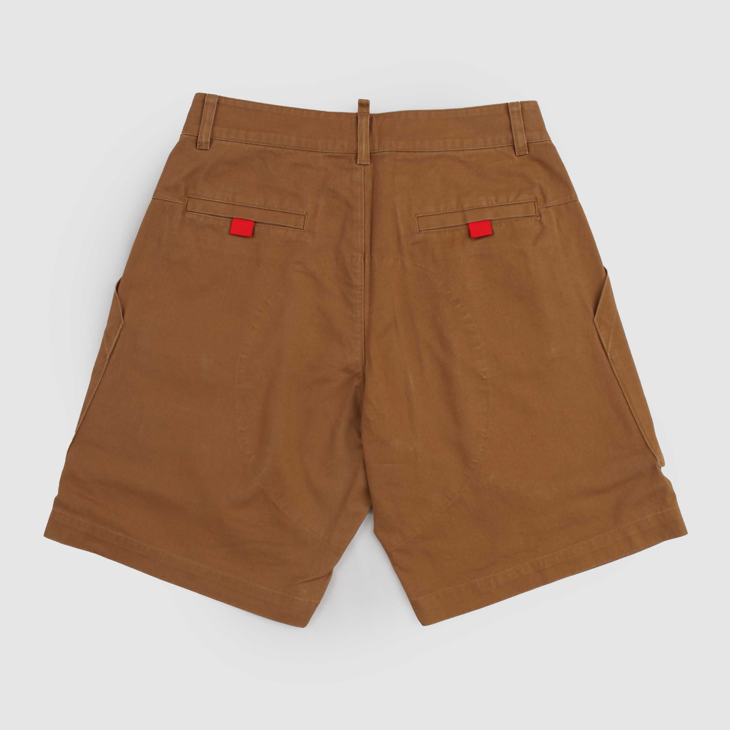 Bermuda Marrone Con Tasche Oblique Firmato DSQUARED2