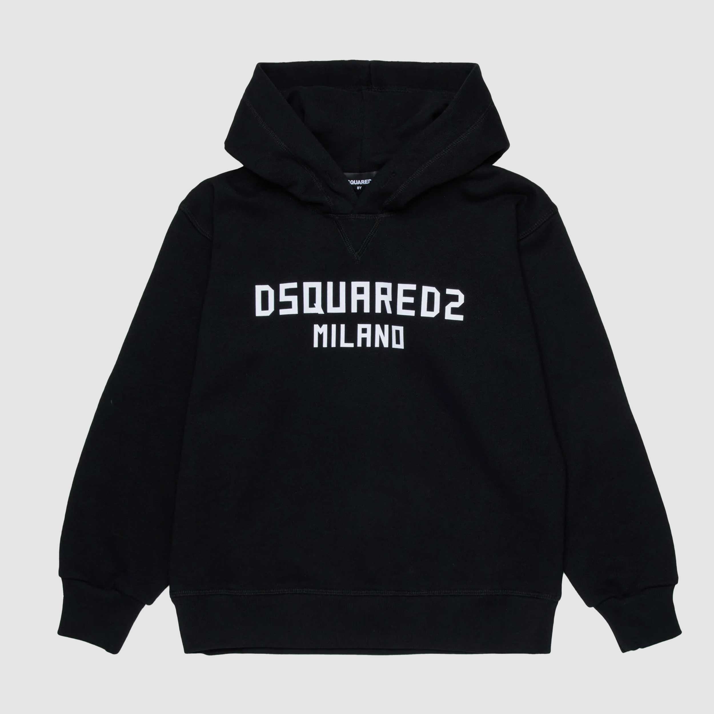 Felpa con Cappuccio e Logo Firmata DSQUARED2