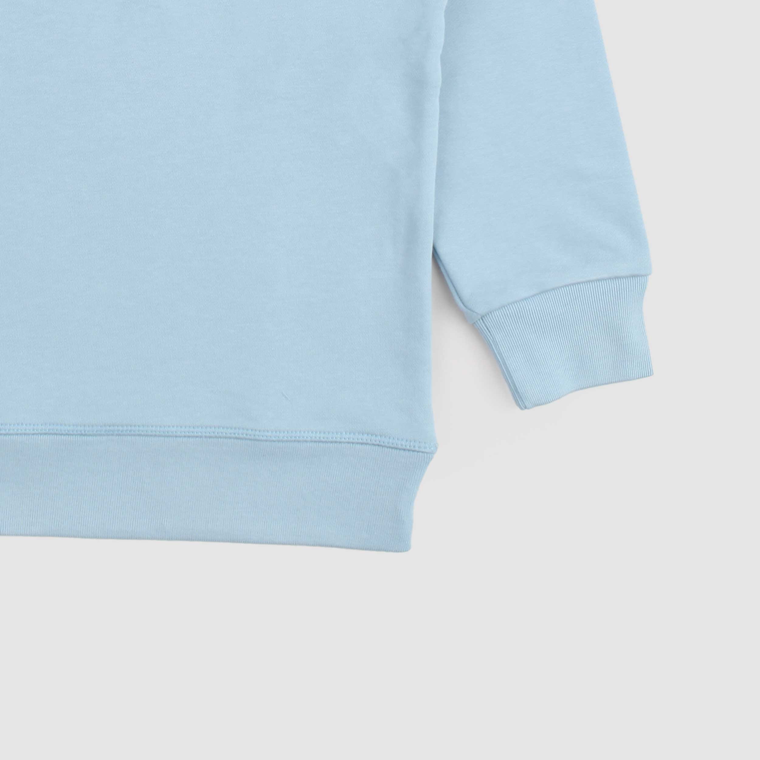 Felpa Celeste Con Scritta Iconica In Rilievo Firmata DSQUARED2