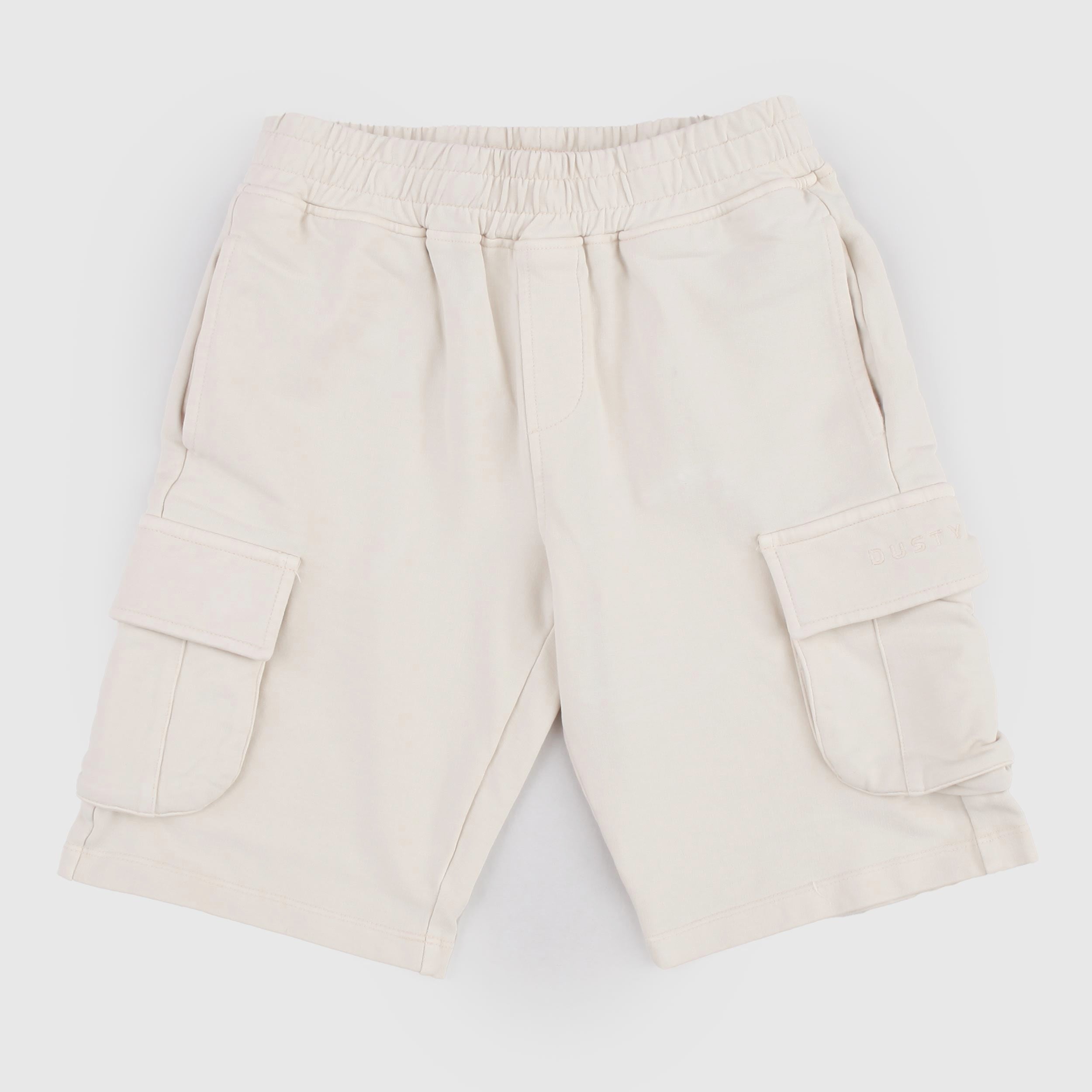 Beige Bermuda Shorts with DUSTY COLOR Flap
