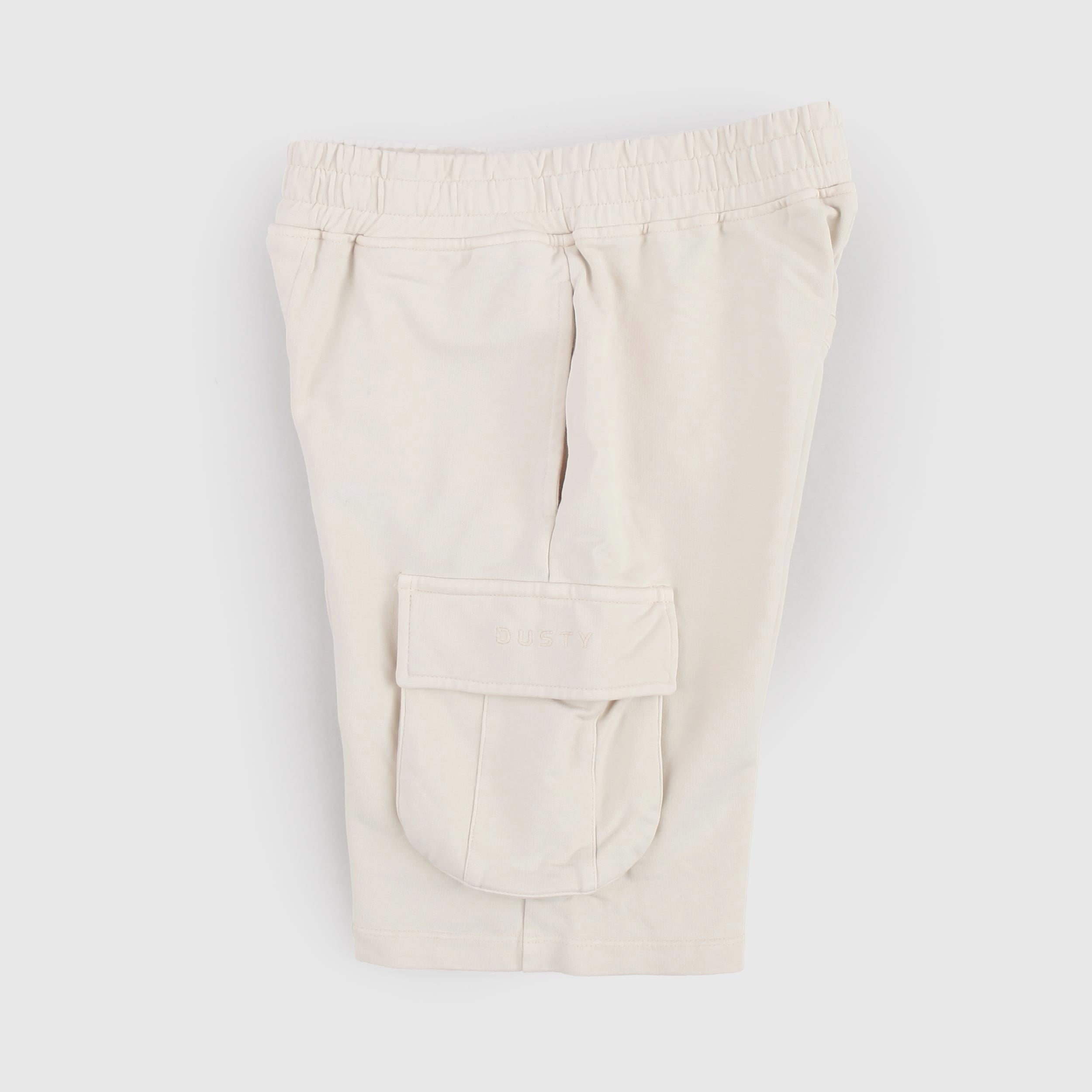Beige Bermuda Shorts with DUSTY COLOR Flap