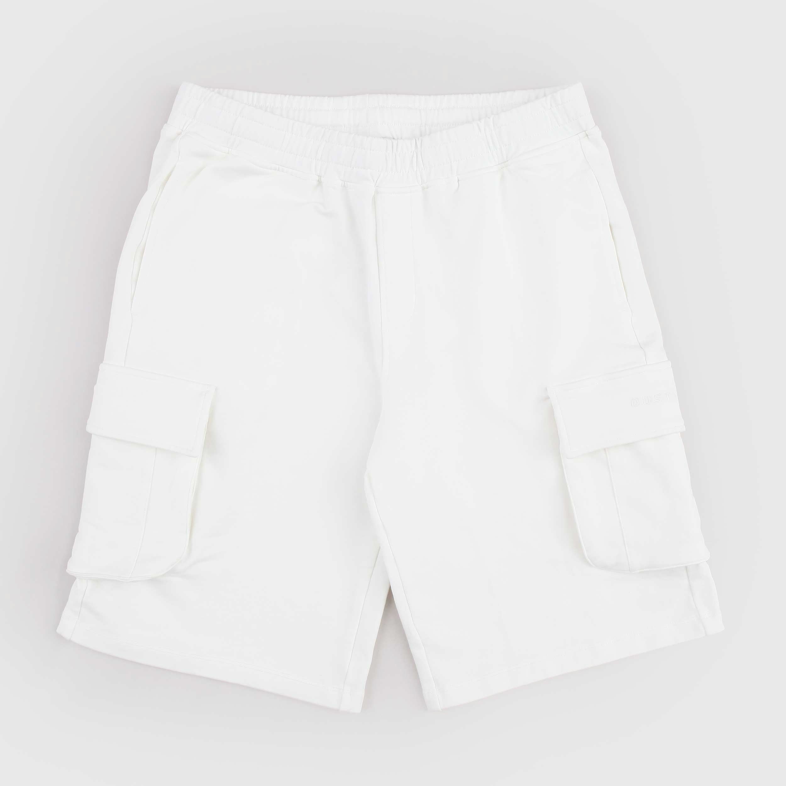Milk-Colored Bermuda Shorts with DUSTY COLOR Flap