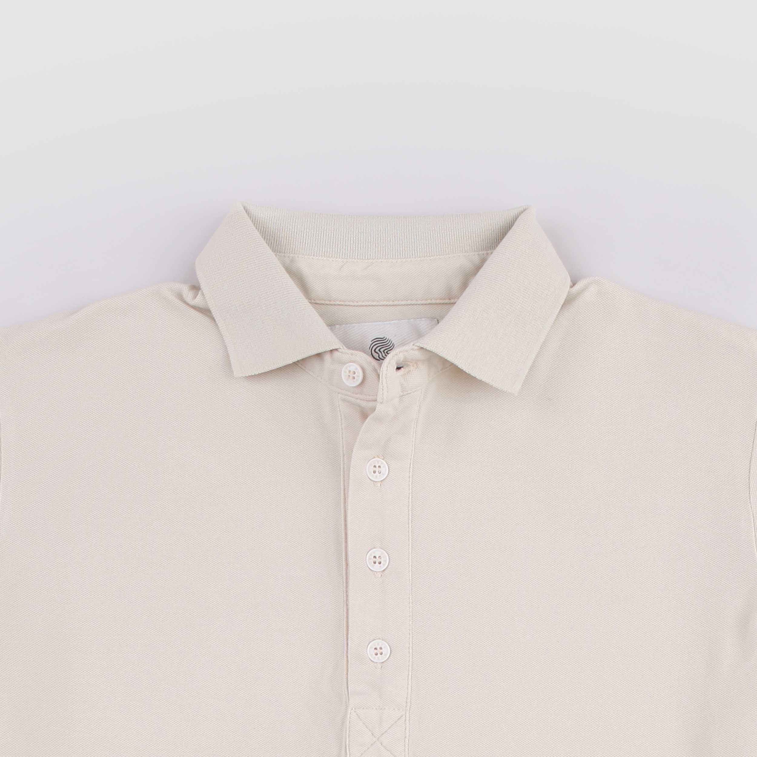 Polo Color Beige con Bottone Firmata DUSTY COLOR