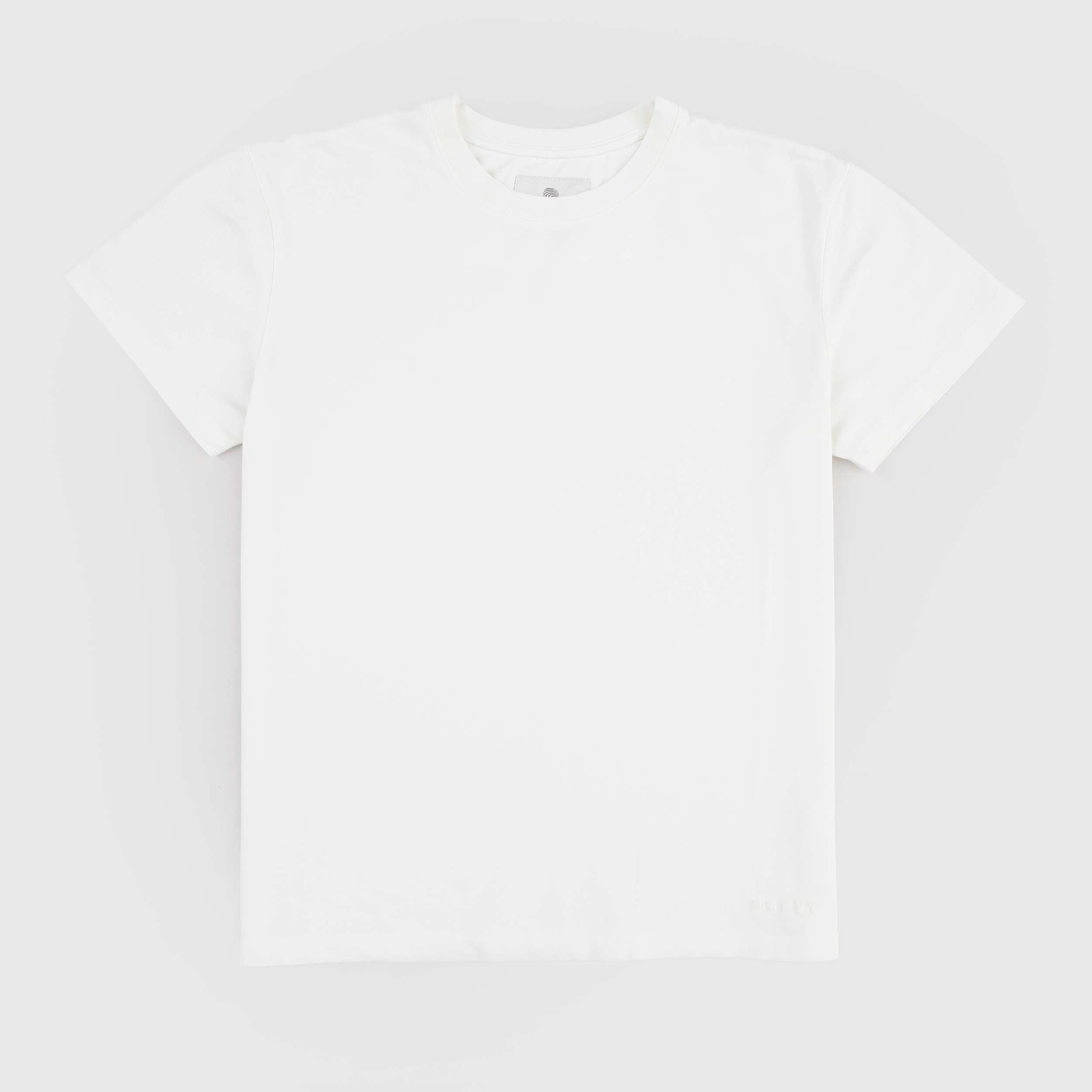 T-shirt Color Latte Tessuto Oxford Firmata DUSTY COLOR