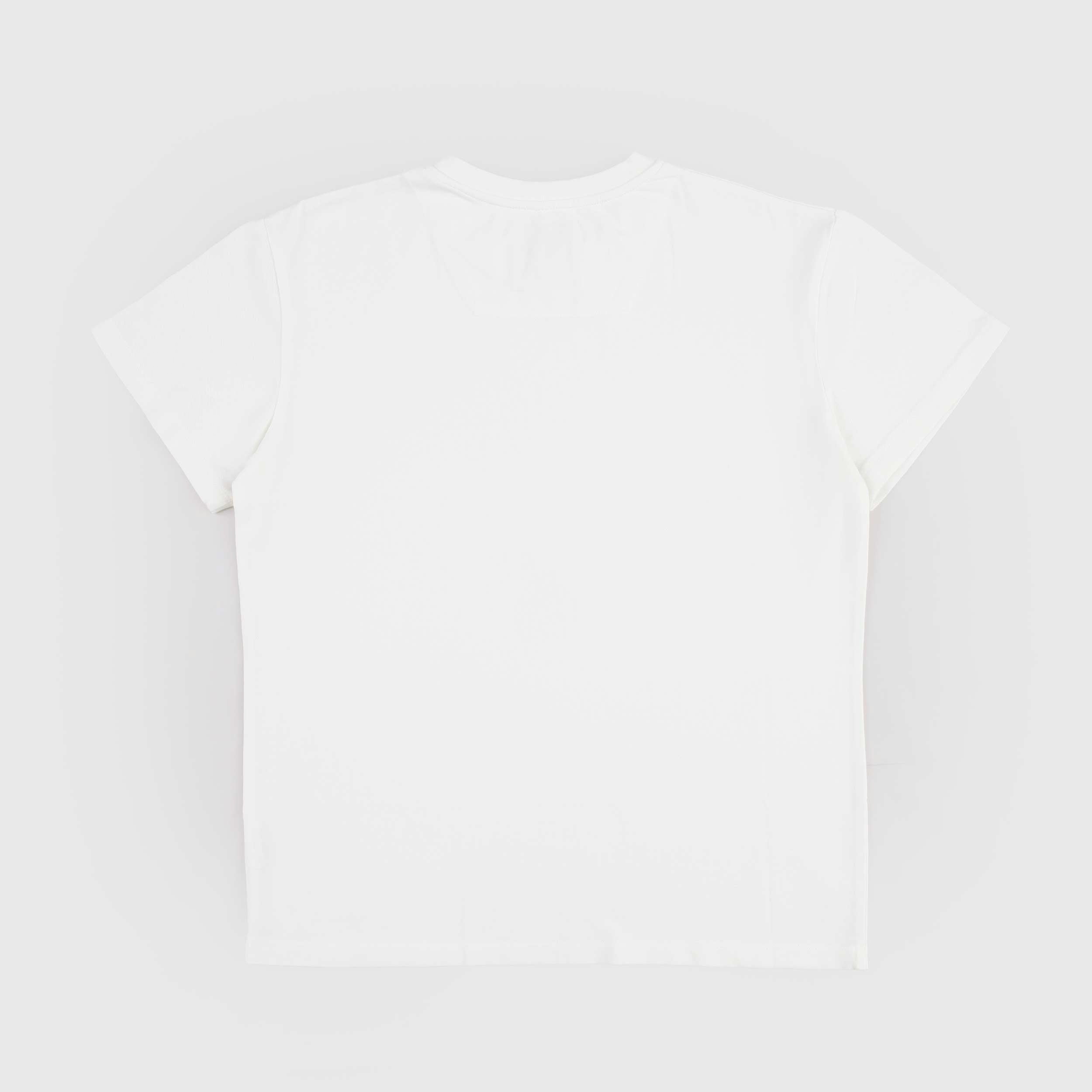 T-shirt Color Latte Tessuto Oxford Firmata DUSTY COLOR