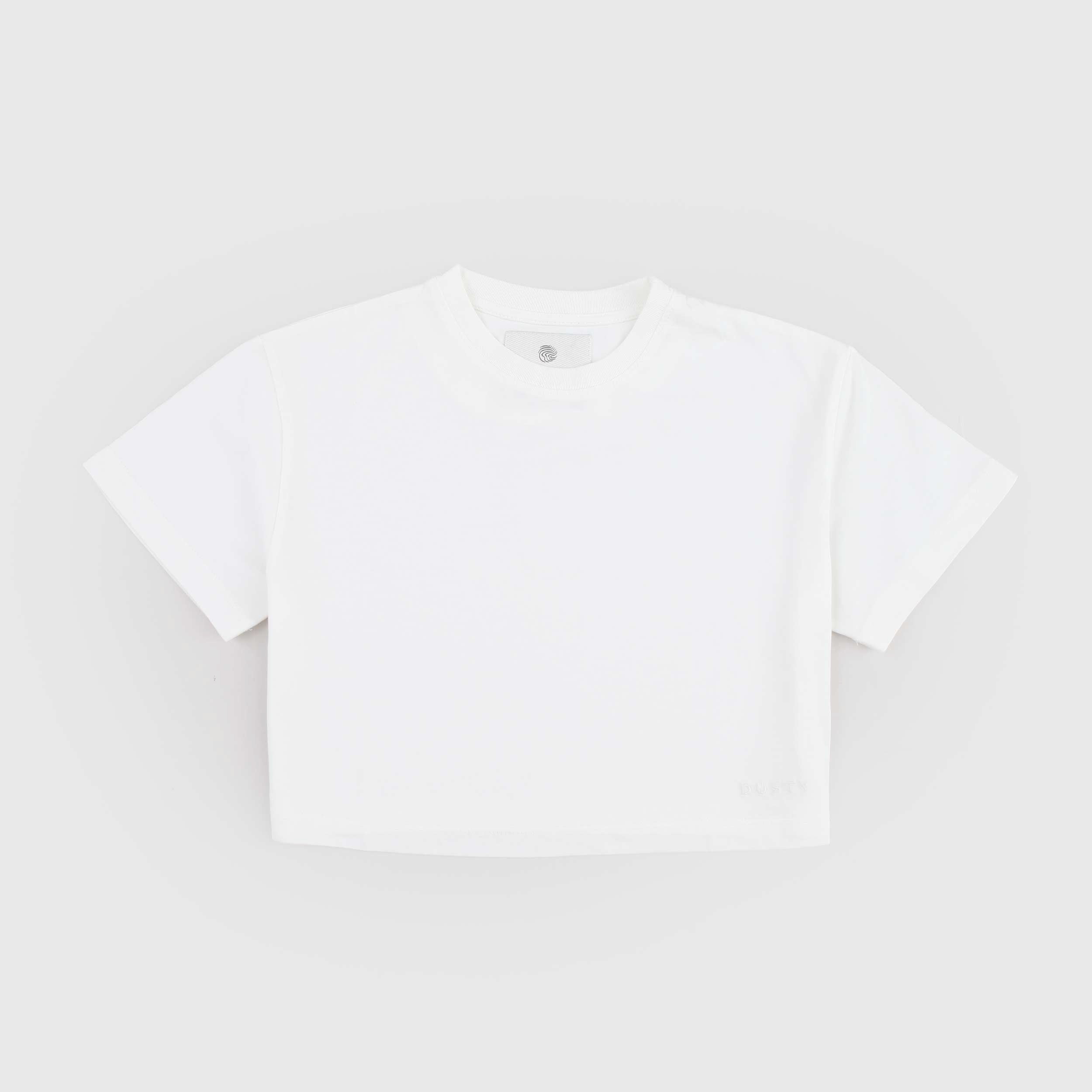T-shirt Color Latte Modello Corto Firmata DUSTY COLOR