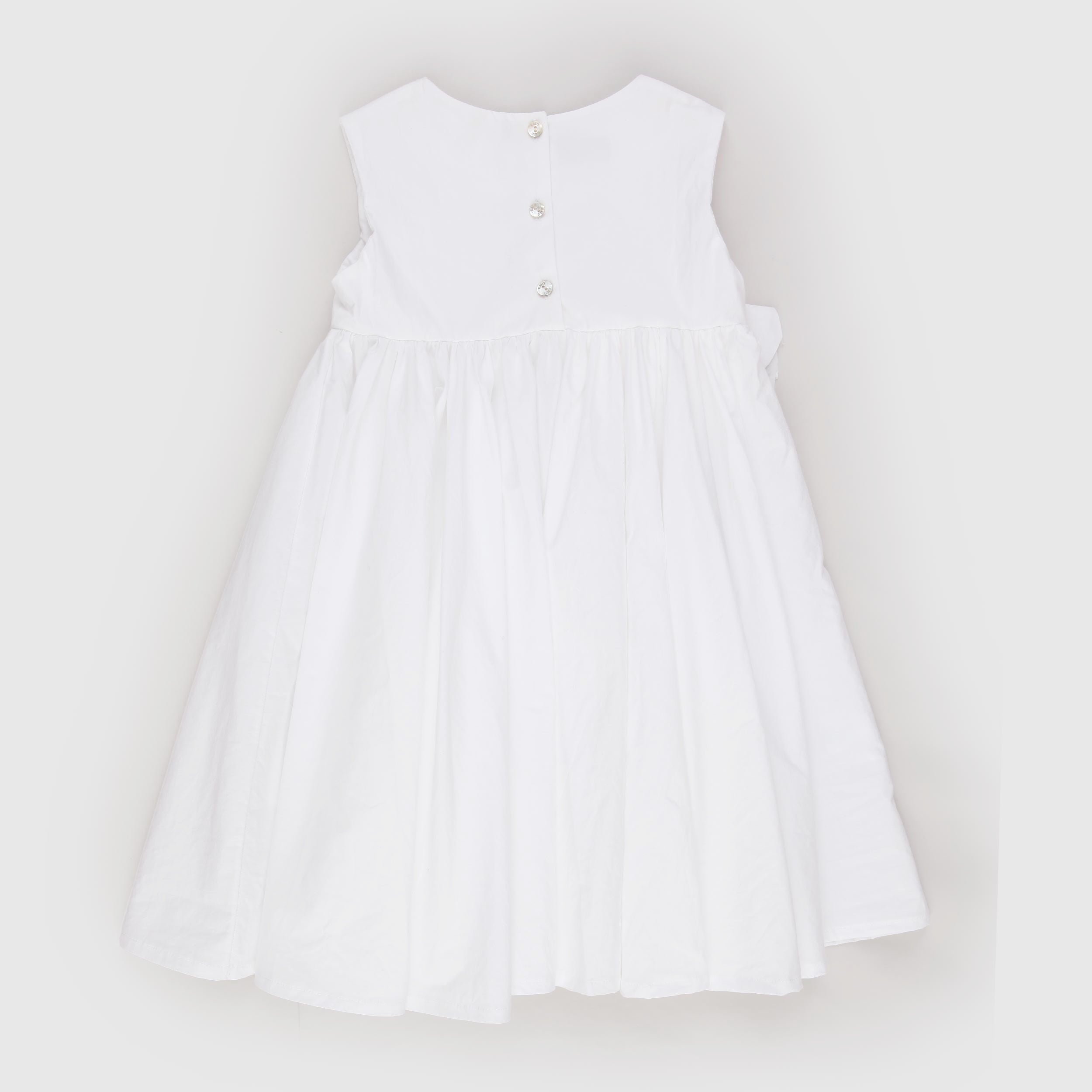 Abito Bianco con Fiori Firmato EMMA G STYLE