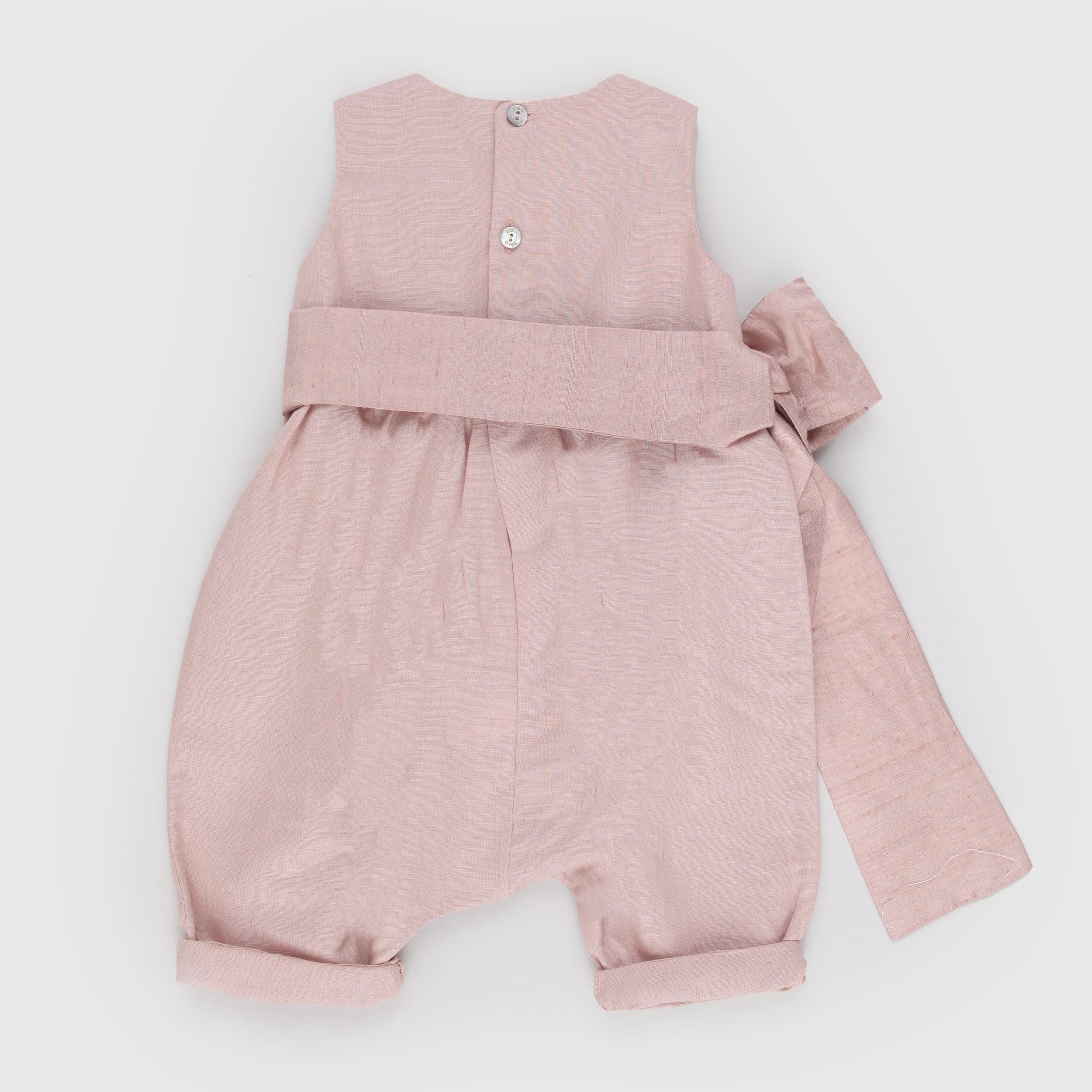 EMMA G STYLE Pink Romper with Cuff