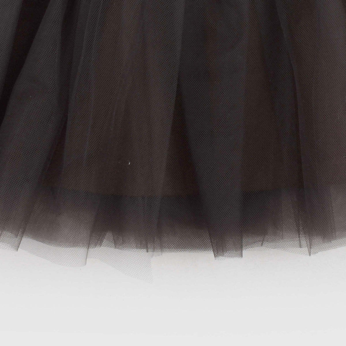 Brown Tulle and Cotton Skirt for Girls by EMMA G STYLE