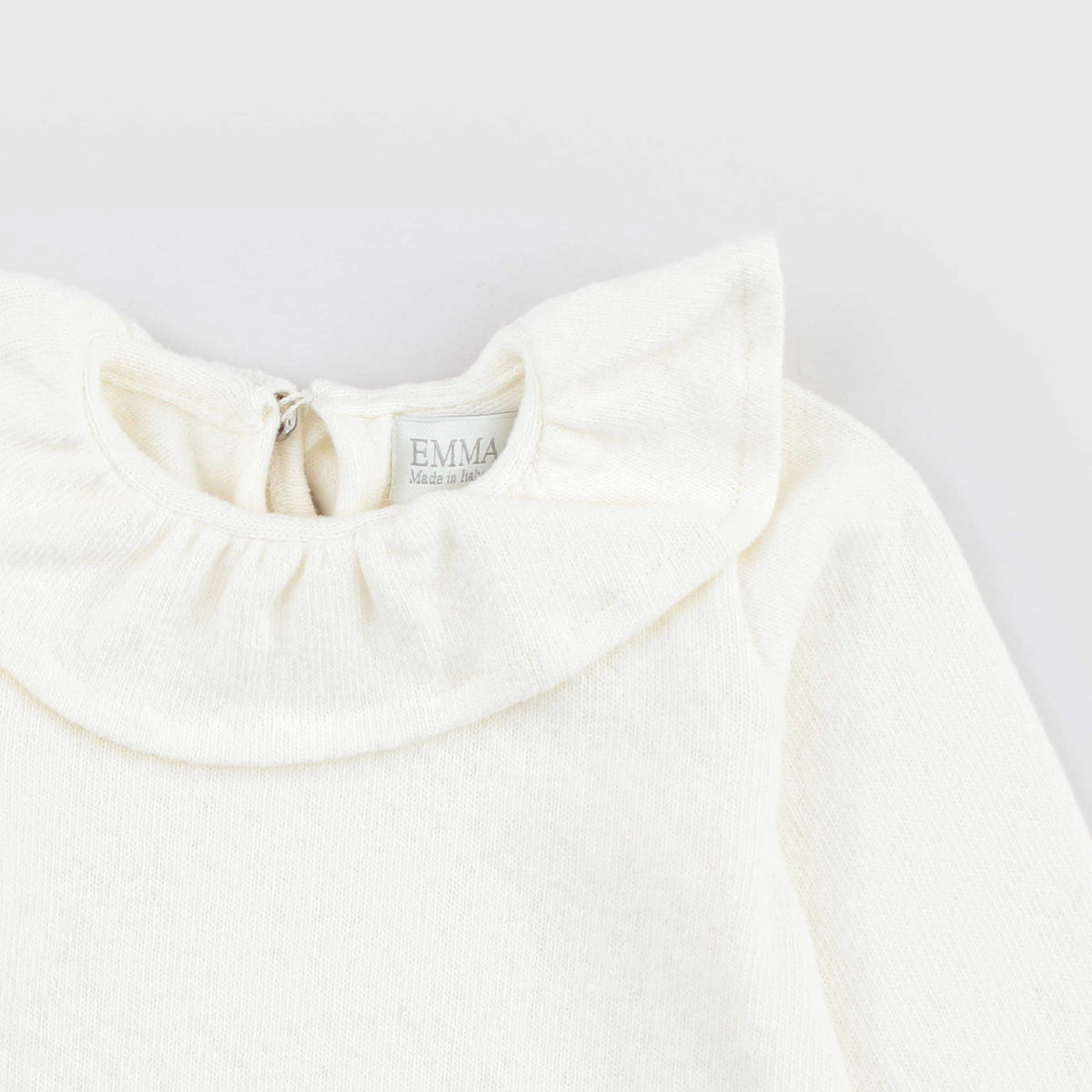 Milk sweater with ruffles and culottes for Newborn by EMMA G STYLE