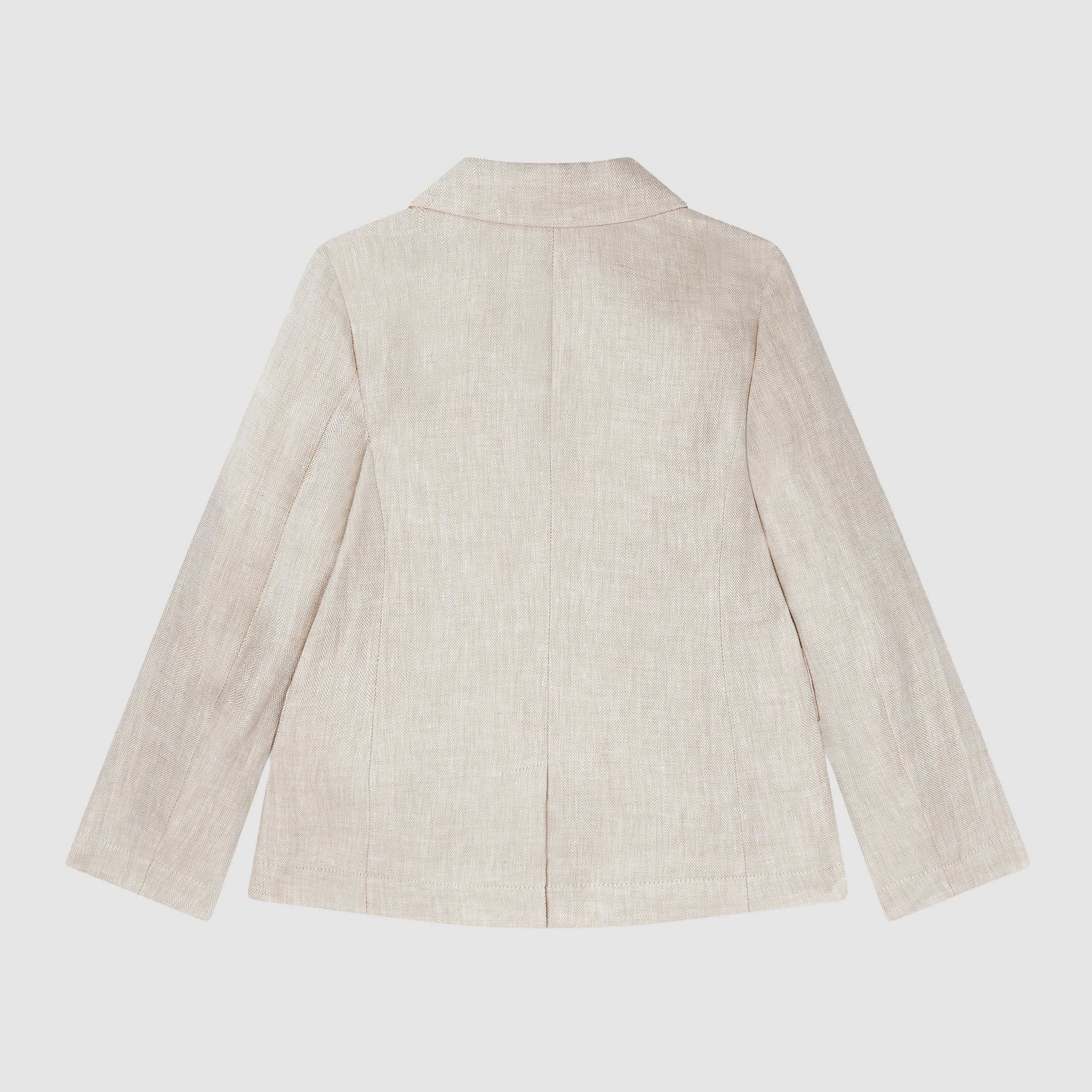 Giacca Color Sabbia a Due Bottoni Firmata ARMANI JUNIOR