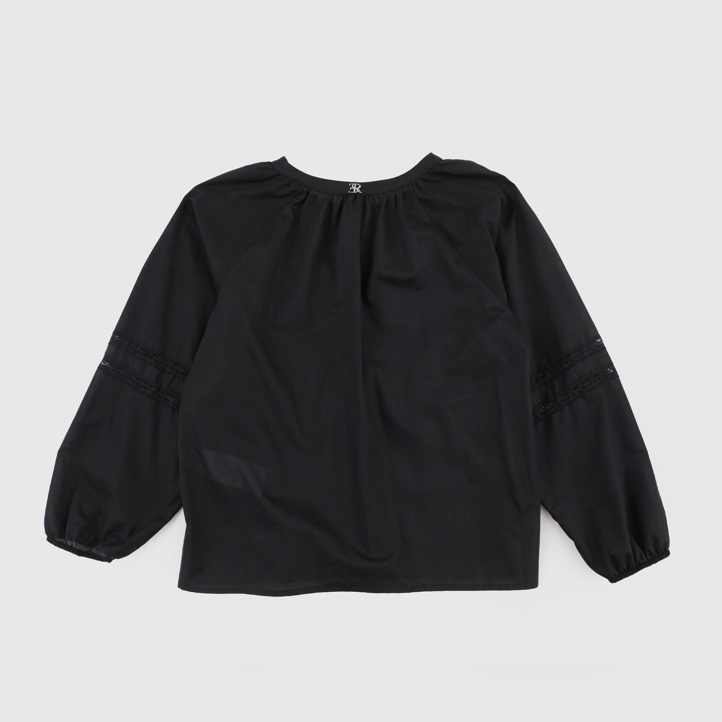 Camicia Nera con Ricamo sul Davanti Firmata ERMANNO SCERVINO