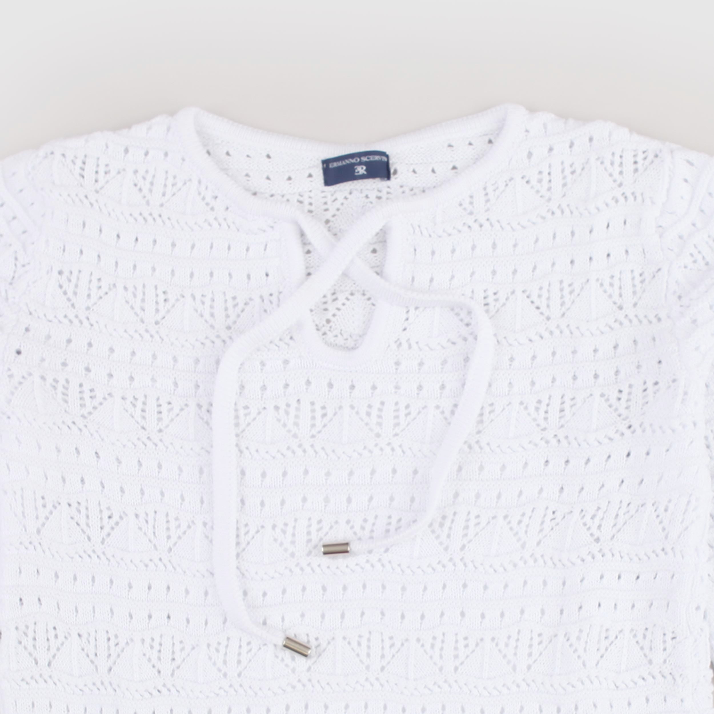 White Shirt with Small Holes by ERMANNO SCERVINO