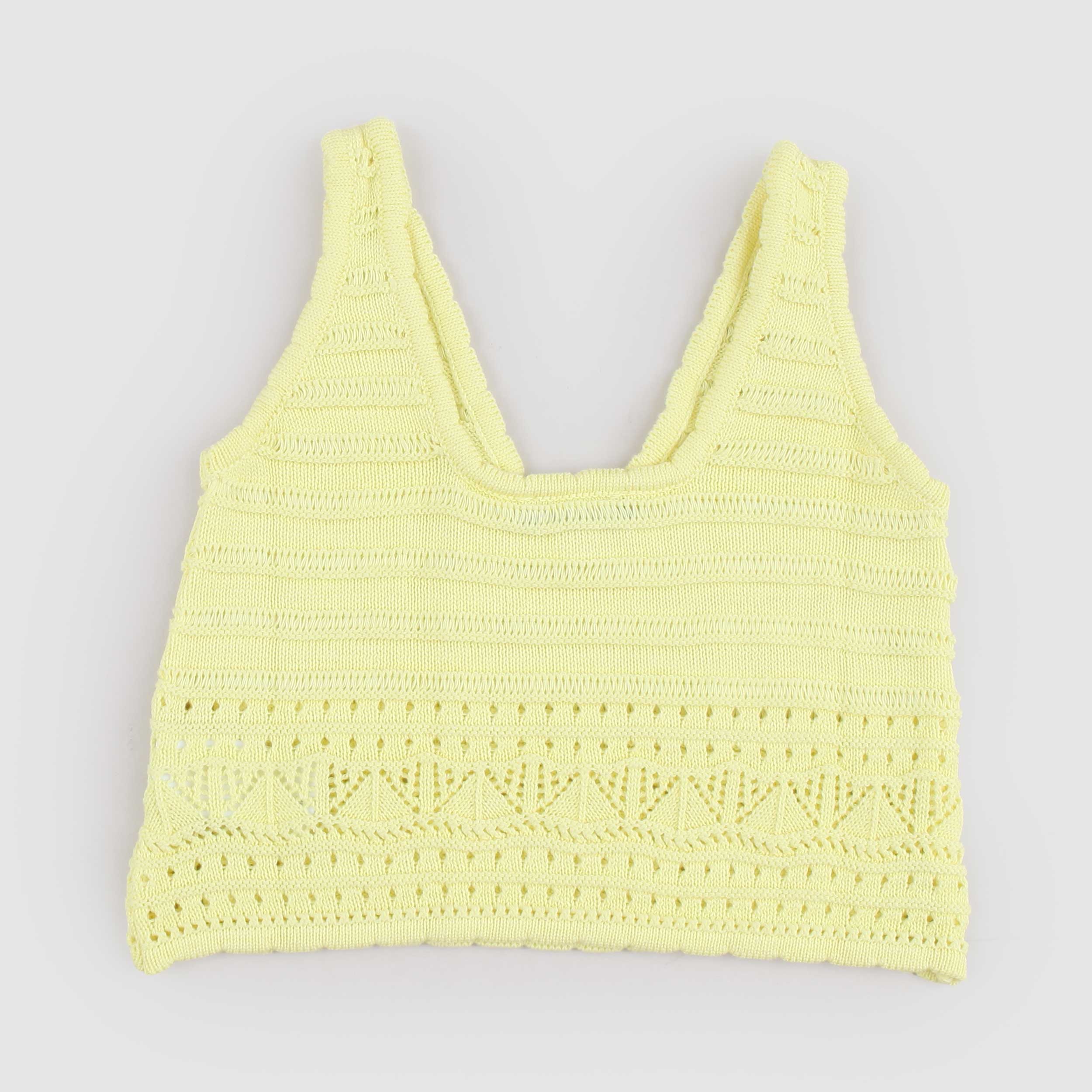 Yellow Top Narrow Strap Model Signed ERMANNO SCERVINO