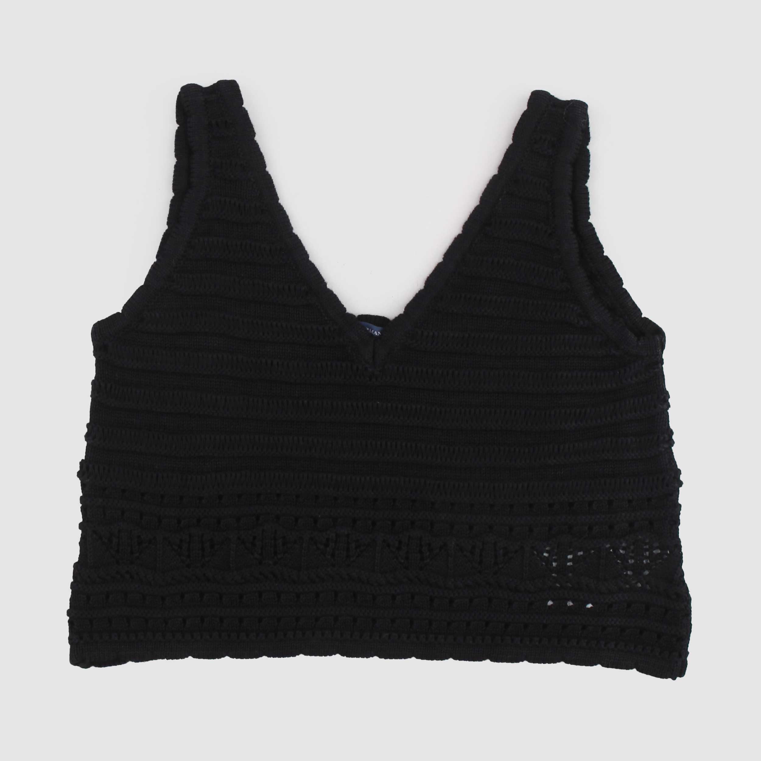 ERMANNO SCERVINO Black Top with Thin Straps