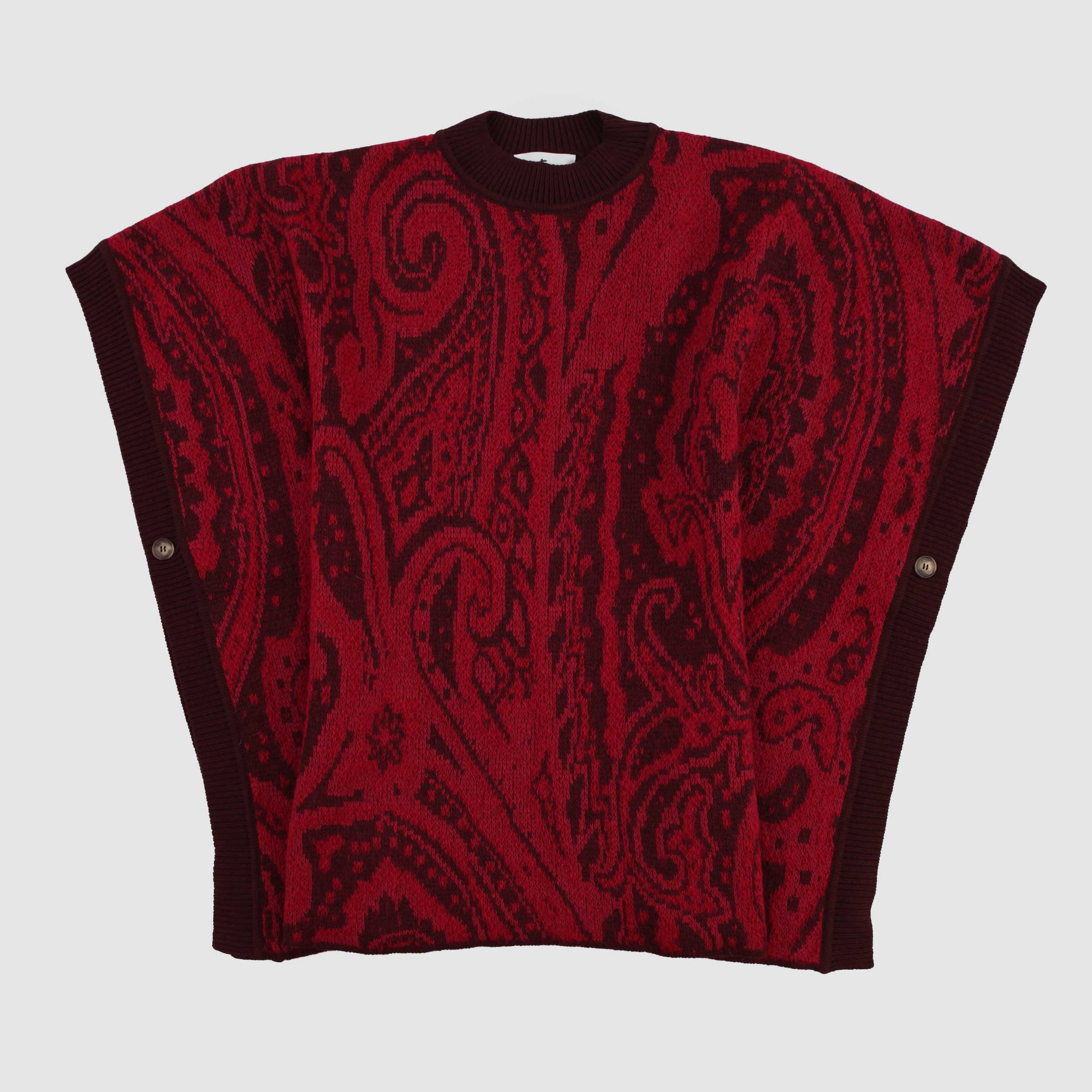 Cappa Bordeaux e Rosso Ciliegia con Stampa Fantasia By ETRO
