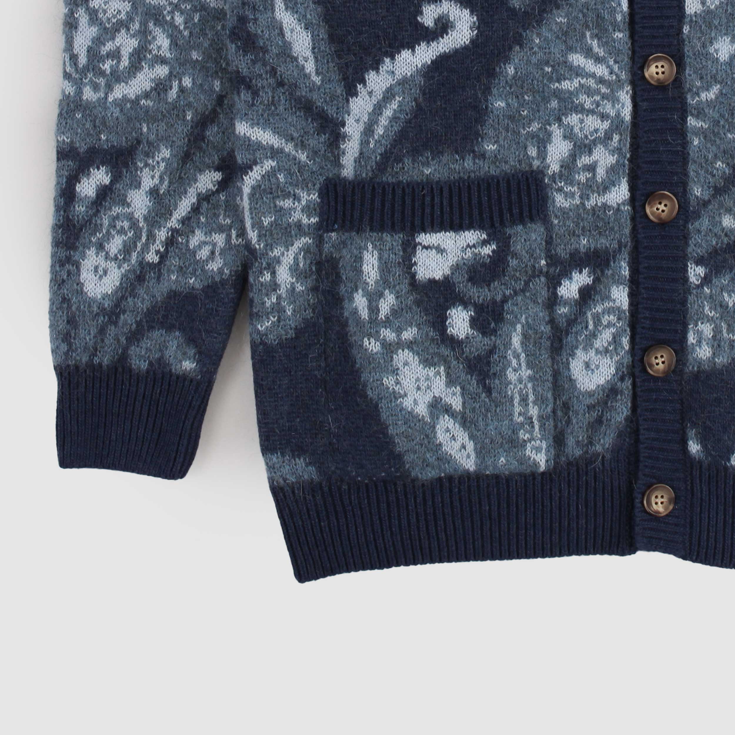 Blue Fantasy Cardigan for Boys Signed ETRO
