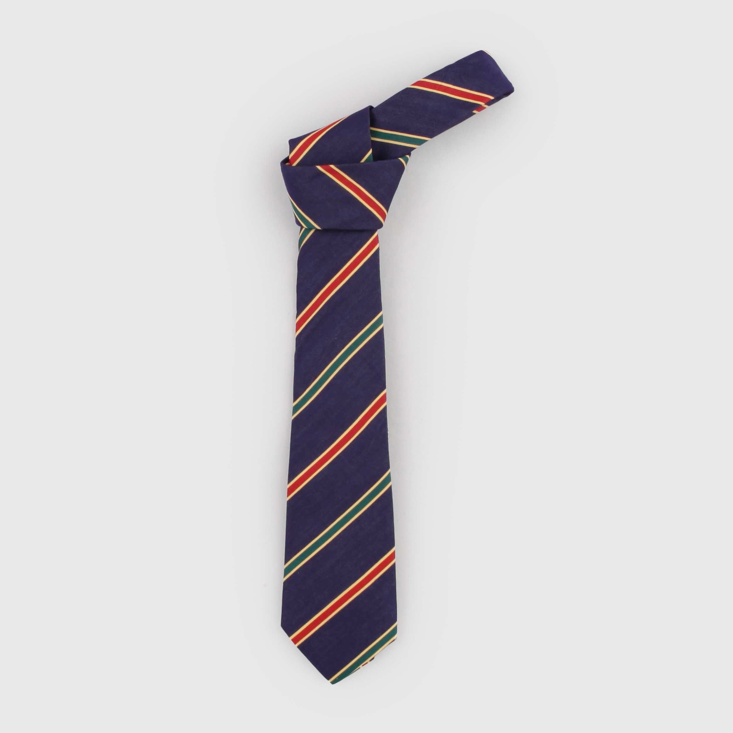 Cravatta Blu a Righe Oblique Verde e Bordeaux By ETRO