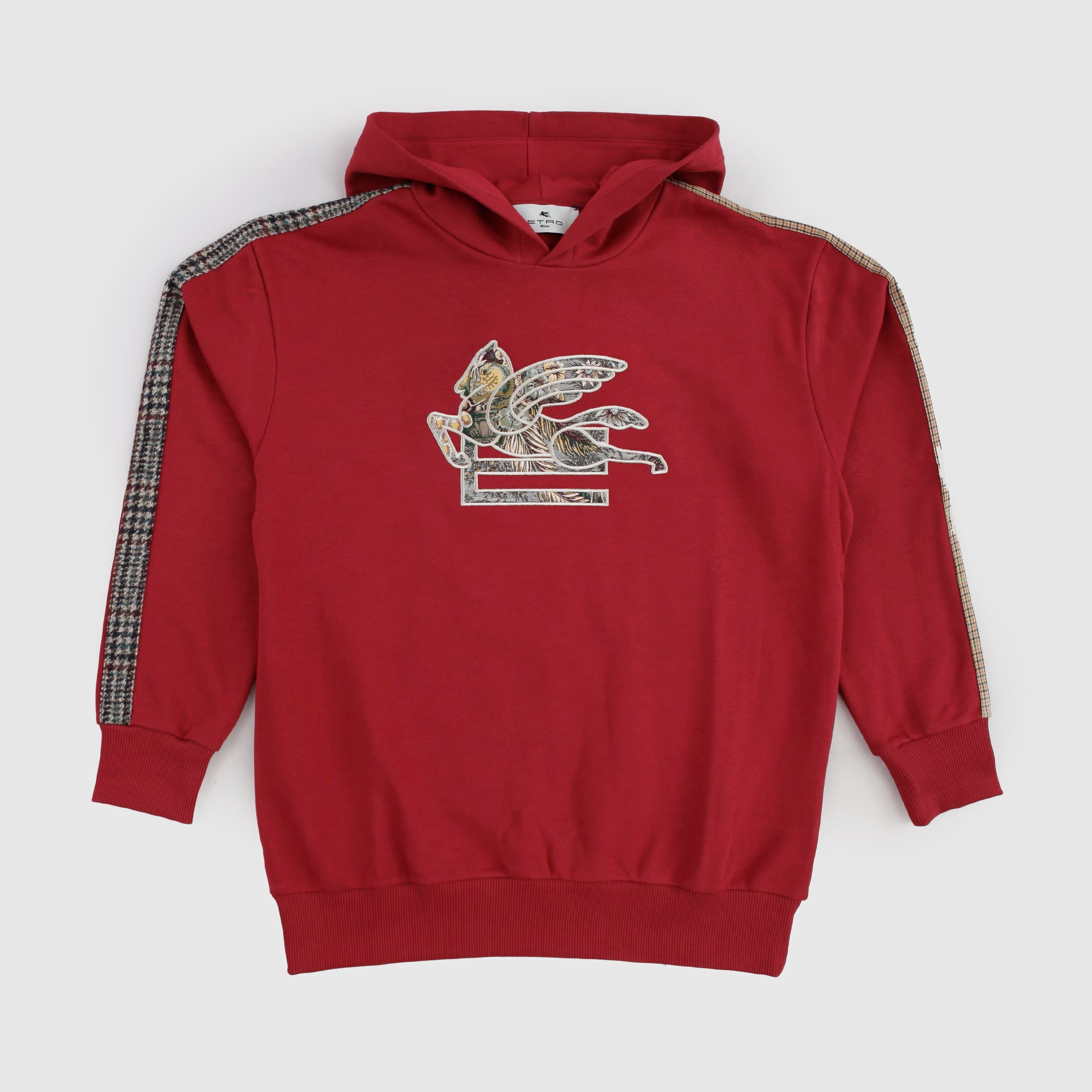 Felpa Bordeaux con Cappuccio e Dettagli Damascati By ETRO