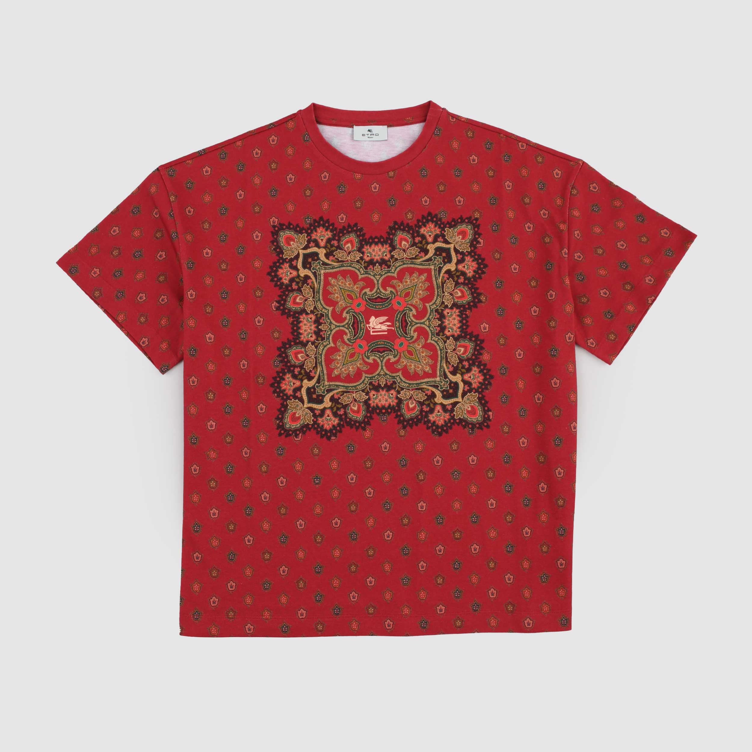 ETRO Signed Boys Print Bordeaux T-shirt