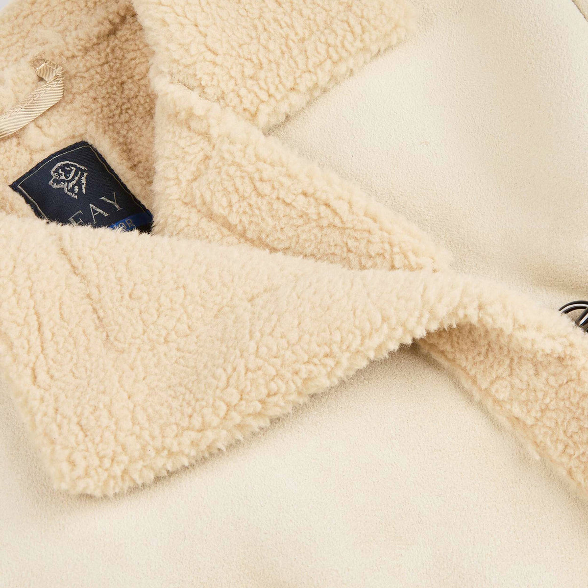 Giacca Doppiopetto Beige Effetto Shearling per Ragazza FAY JUNIOR