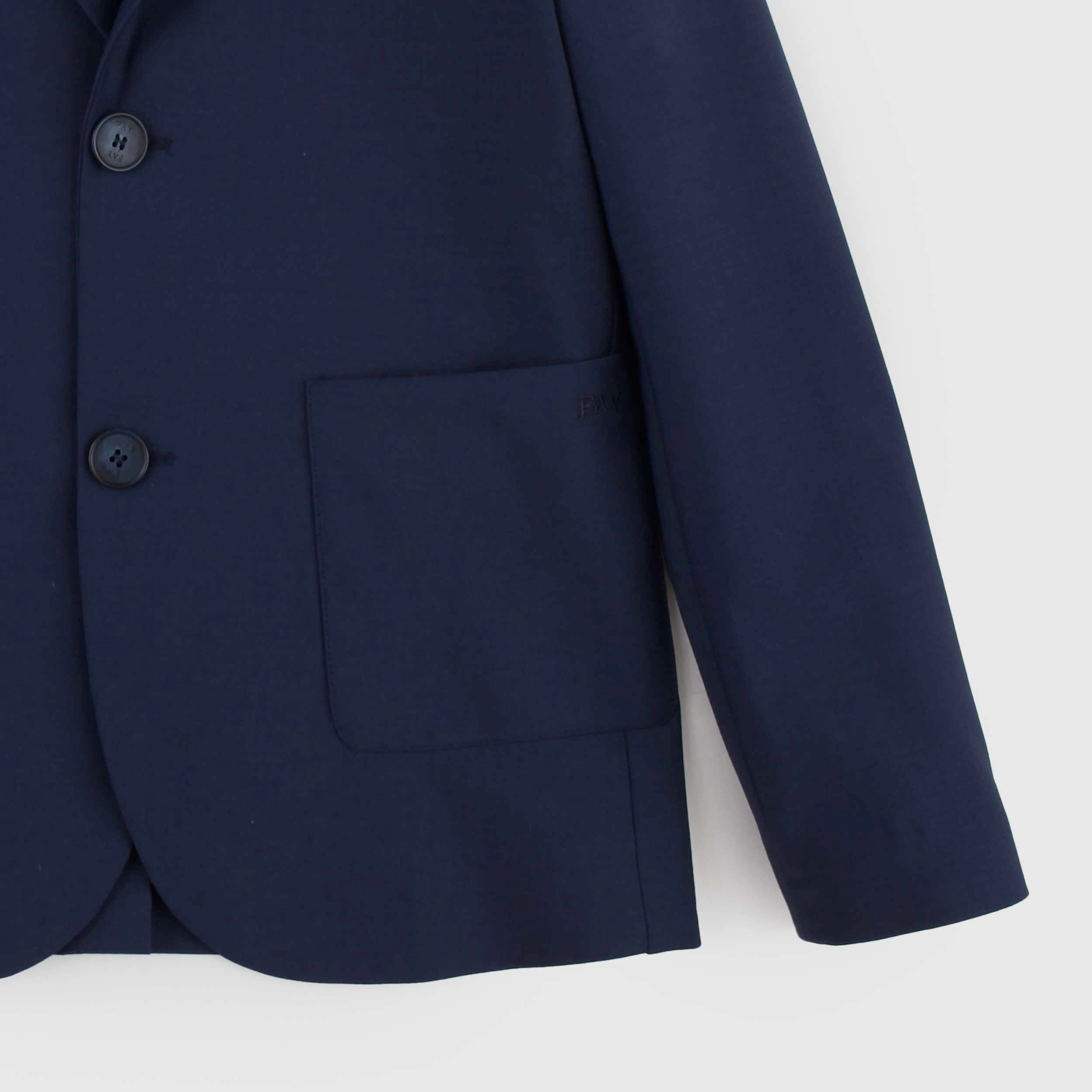 Giacca Blu a due Bottoni Firmata FAY JUNIOR