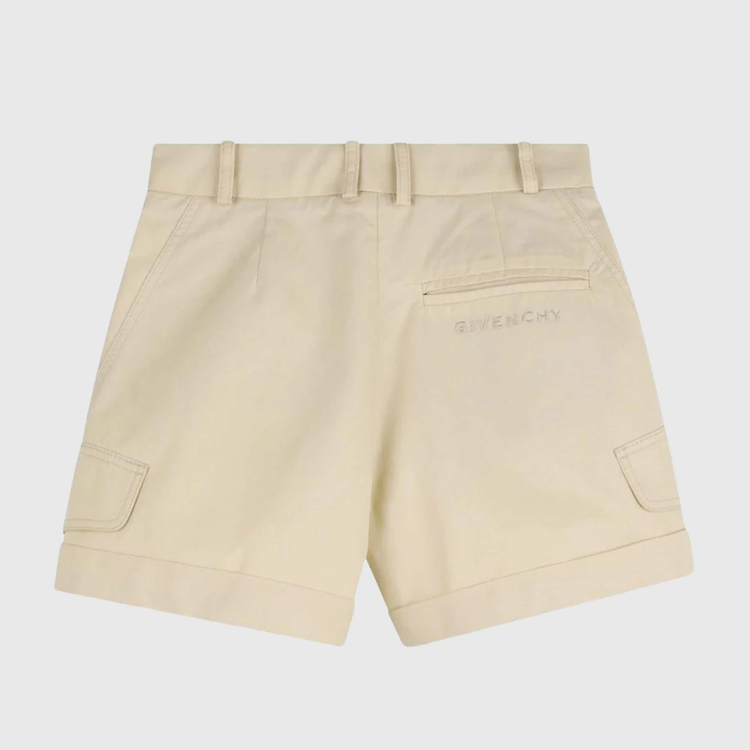 Bermuda Beige con Coulisse Firmato GIVENCHY