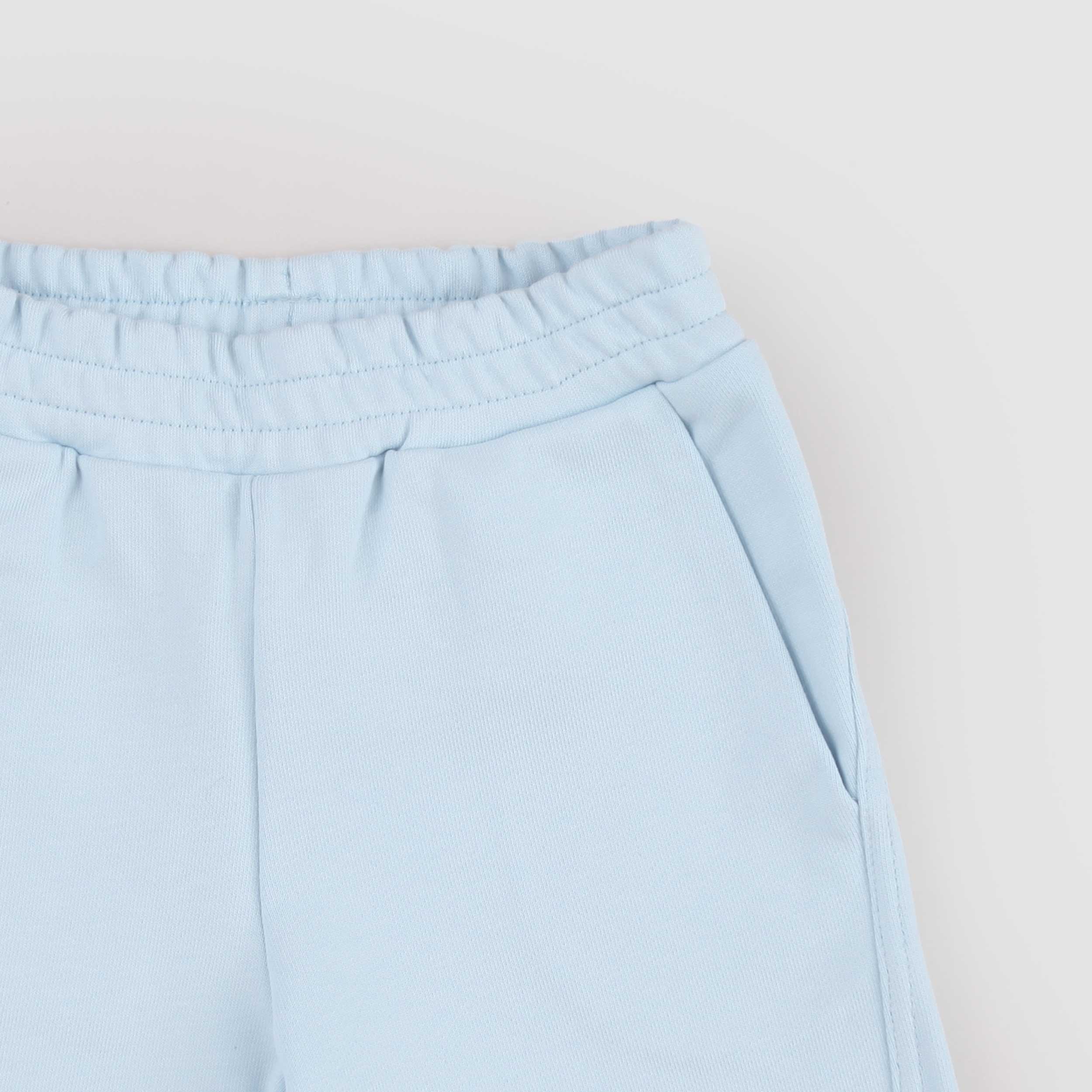 Light Blue Bermuda Shorts with White GIVENCHY Signature Logo