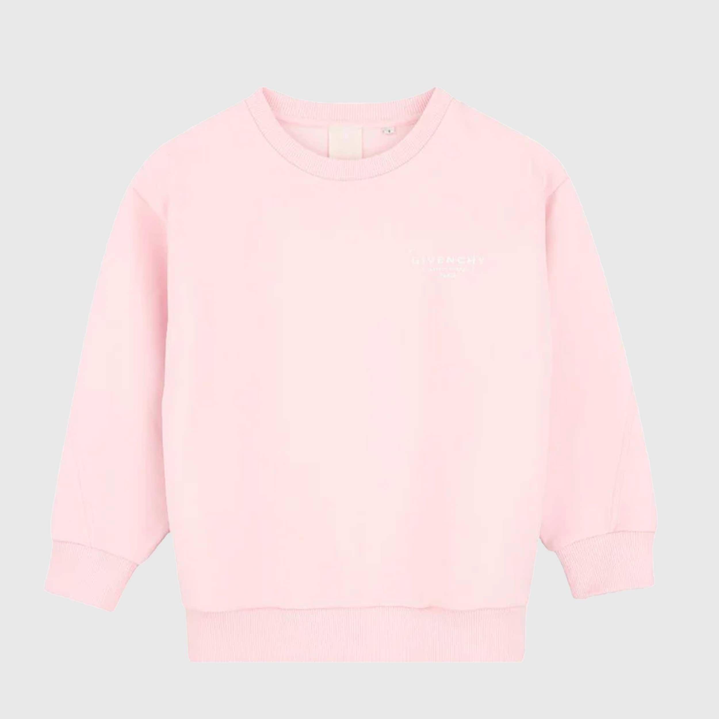Felpa Rosa con Scritte Bianche Firmata GIVENCHY