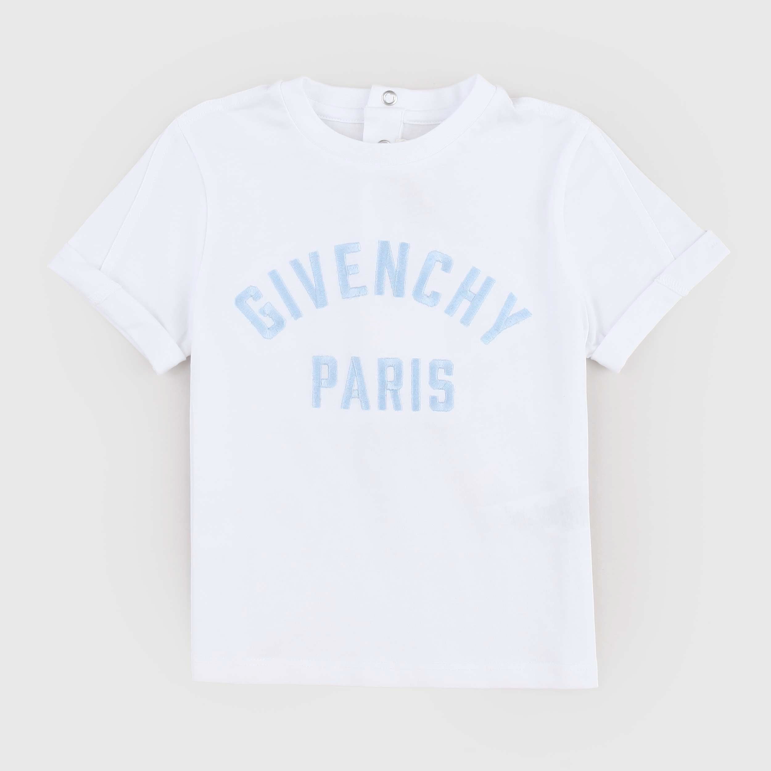 GIVENCHY White T-shirt with Back Opening
