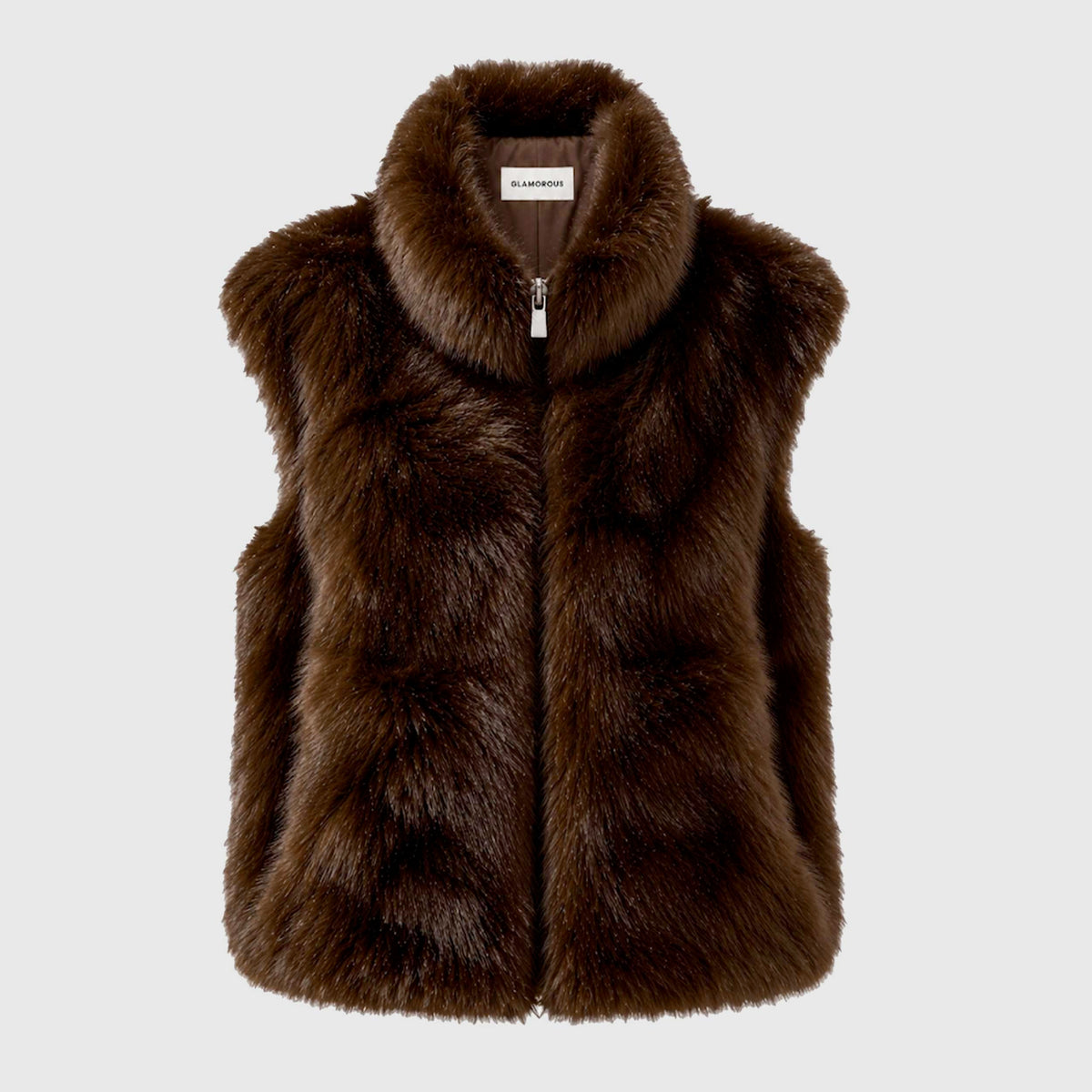 Smanicato Marrone in Ecopelliccia per Ragazza GLAMOROUS