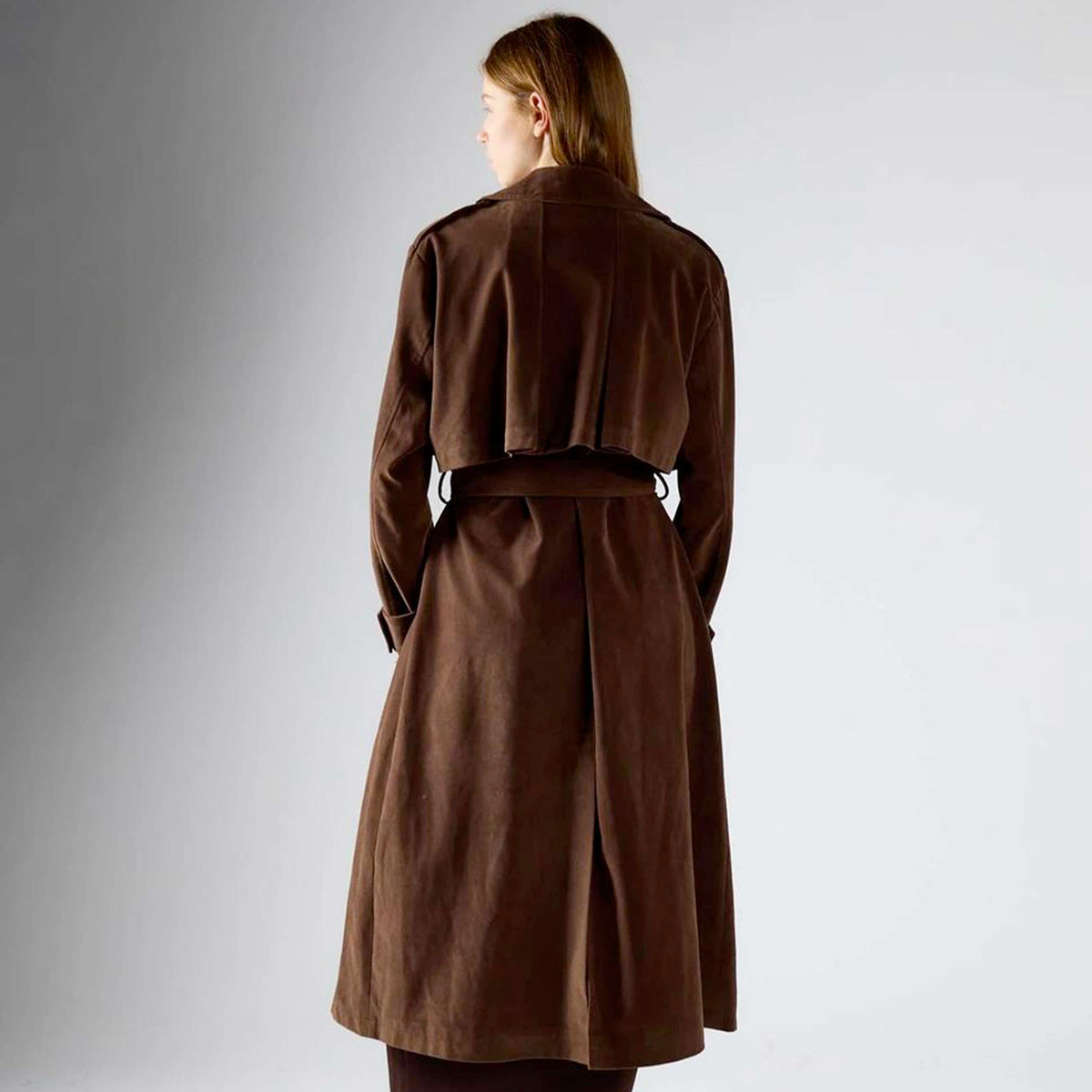 Brown Trench Suede Effect for Women GLAMOROUS