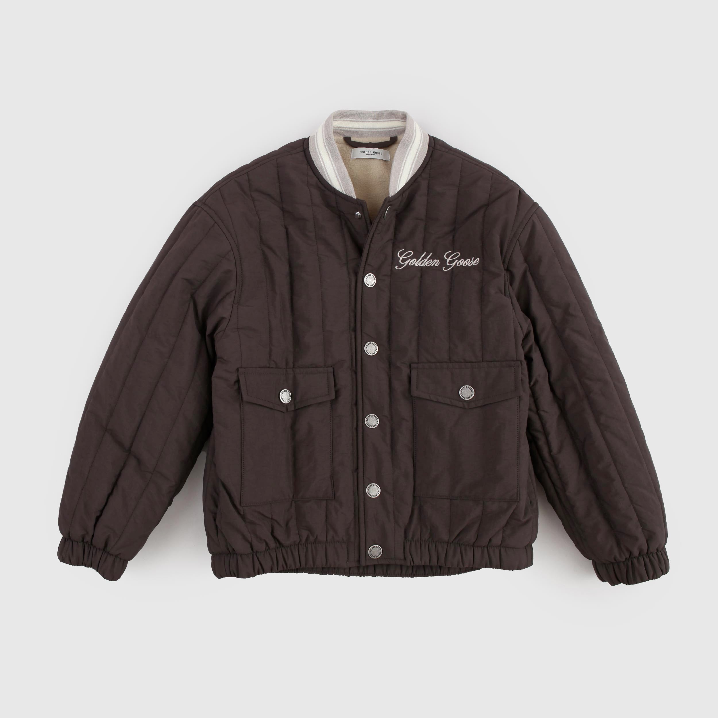 Giubbino Trapuntato Marrone con Interno Orsetto By GOLDEN GOOSE
