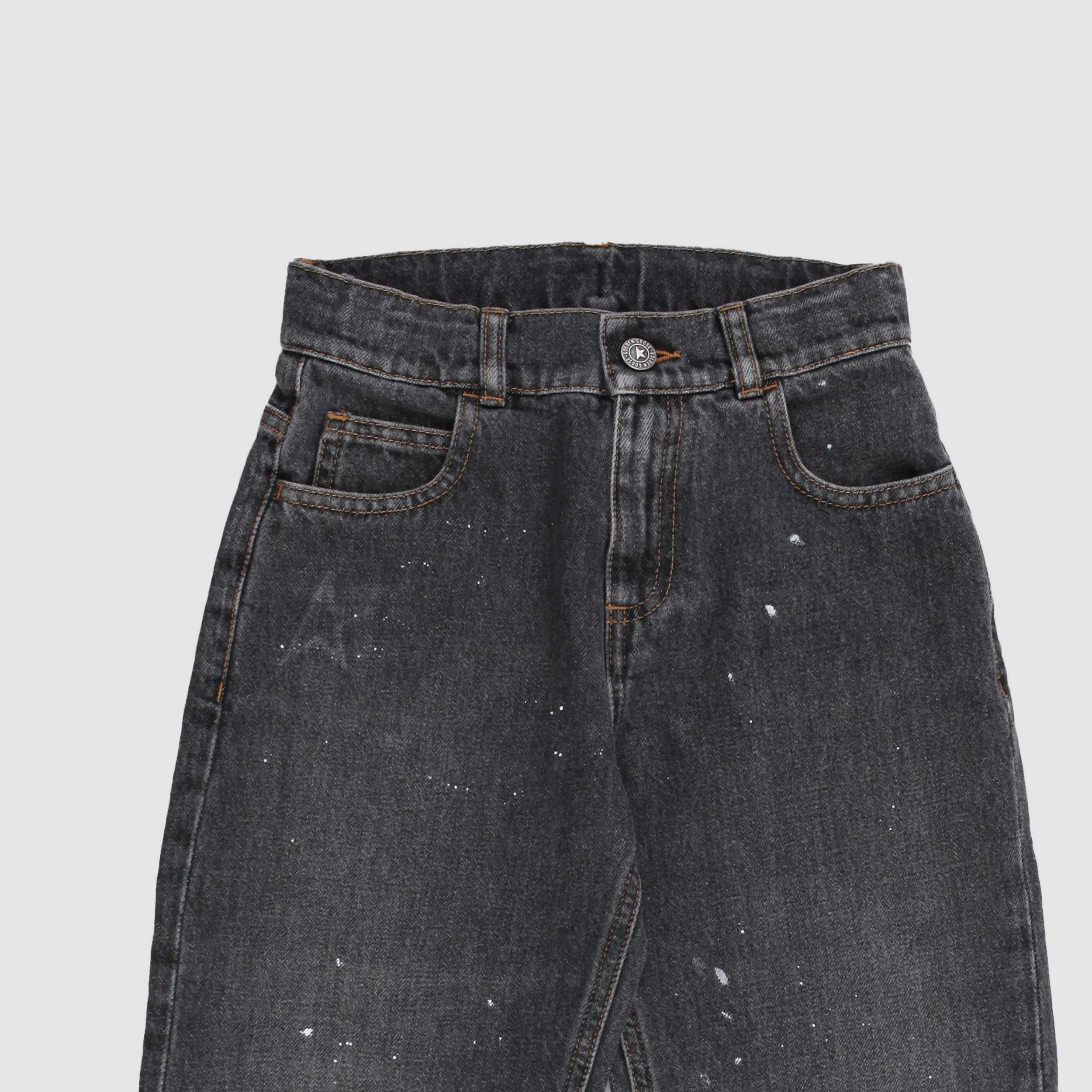 Jeans Grigio Cinque Tasche con Coulisse by GOLDEN GOOSE
