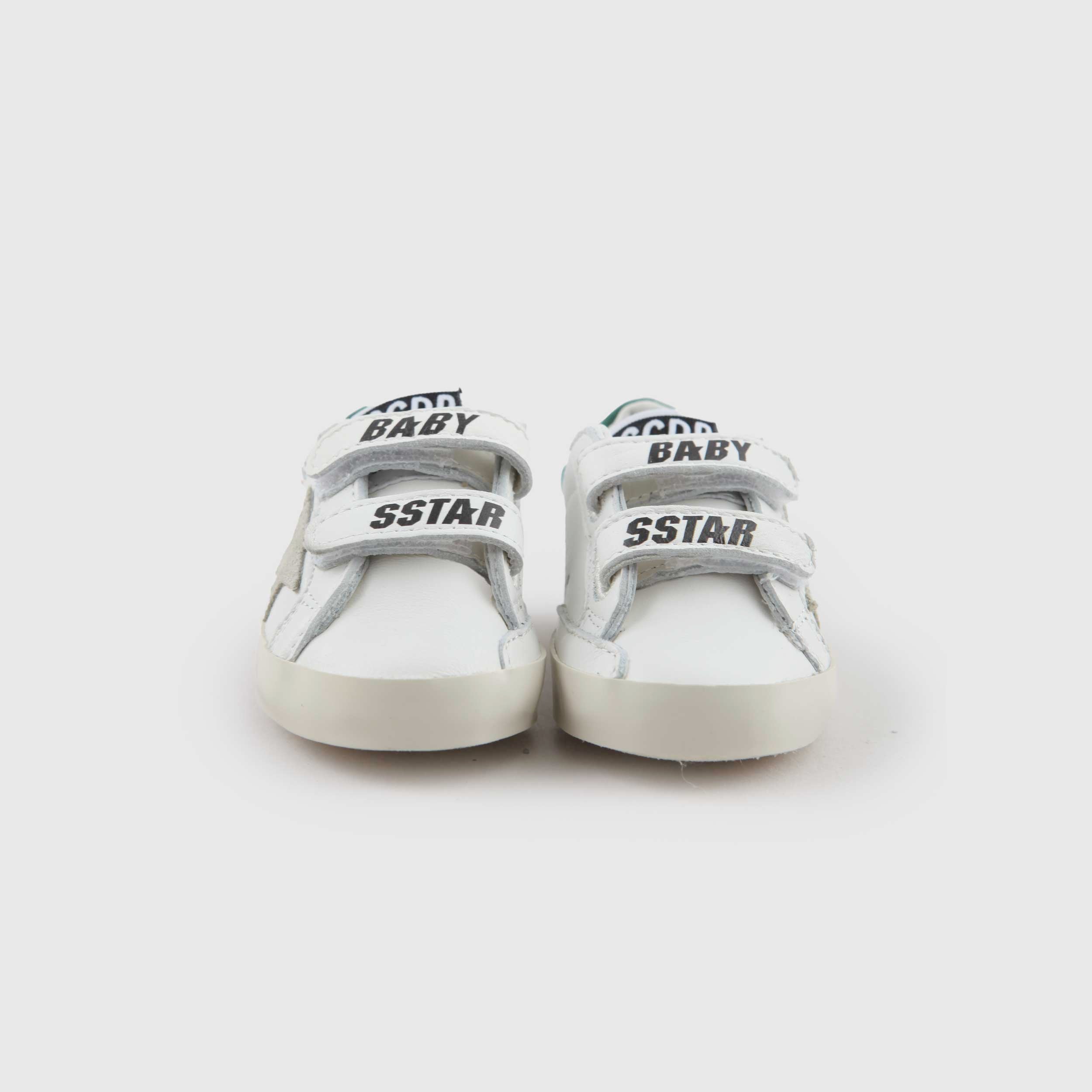 Sneakers Super Star Bianca con Stampa Spazio By GOLDEN GOOSE