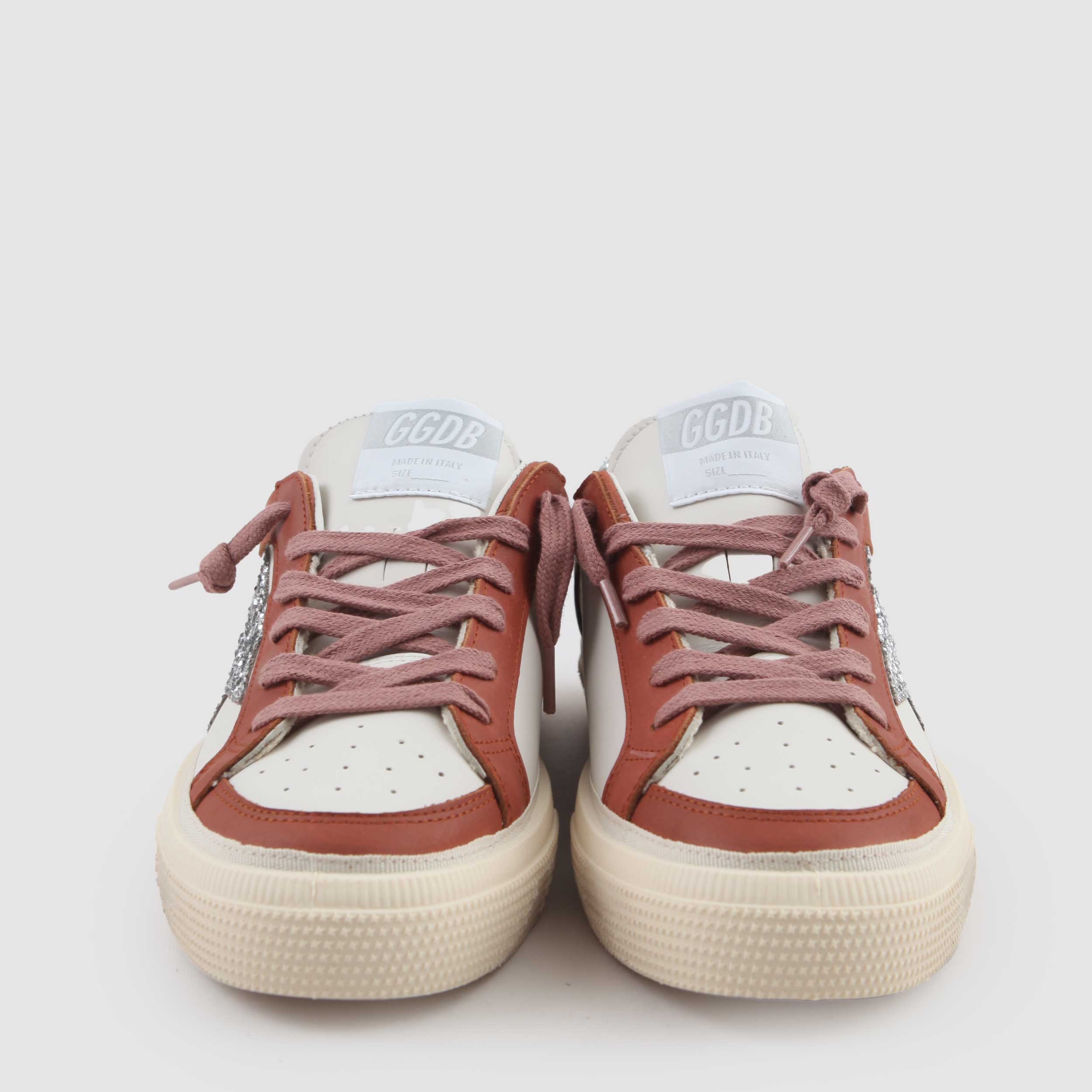 Sneakers Bianche e Rosse May Firmate GOLDEN GOOSE