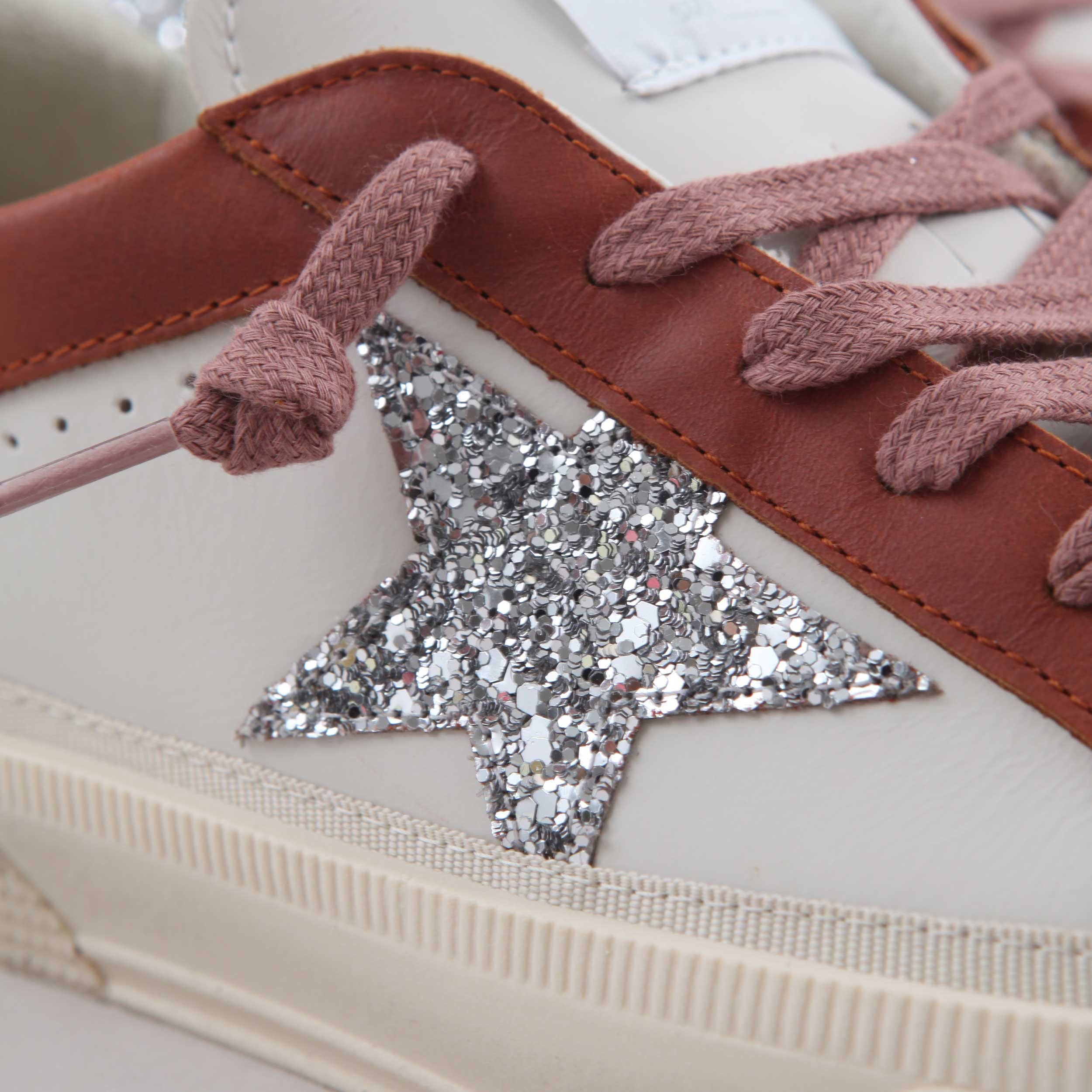 White and Red May Signature Sneakers GOLDEN GOOSE