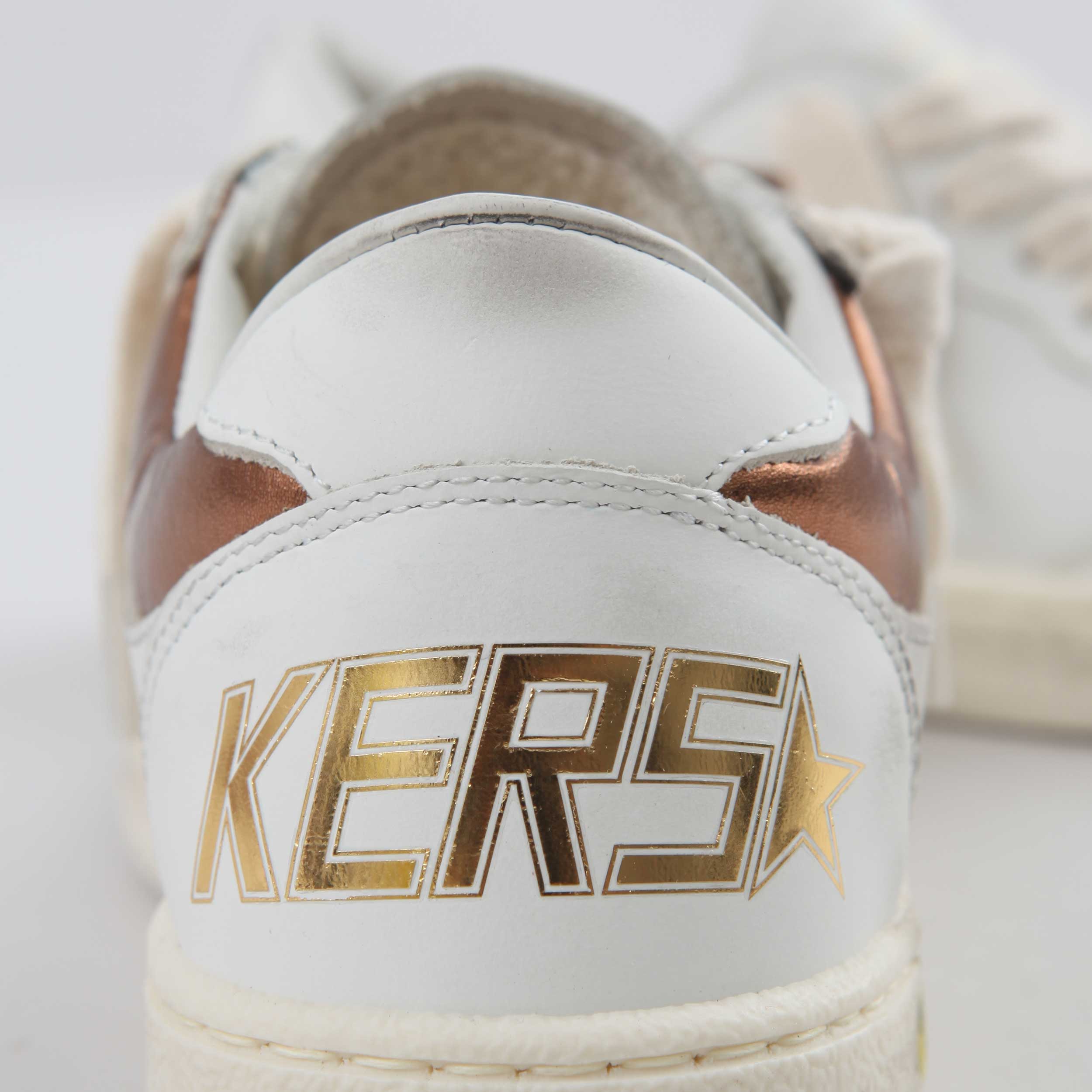 Sneakers Ball Star White Gold Glitter By GOLDEN GOOSE