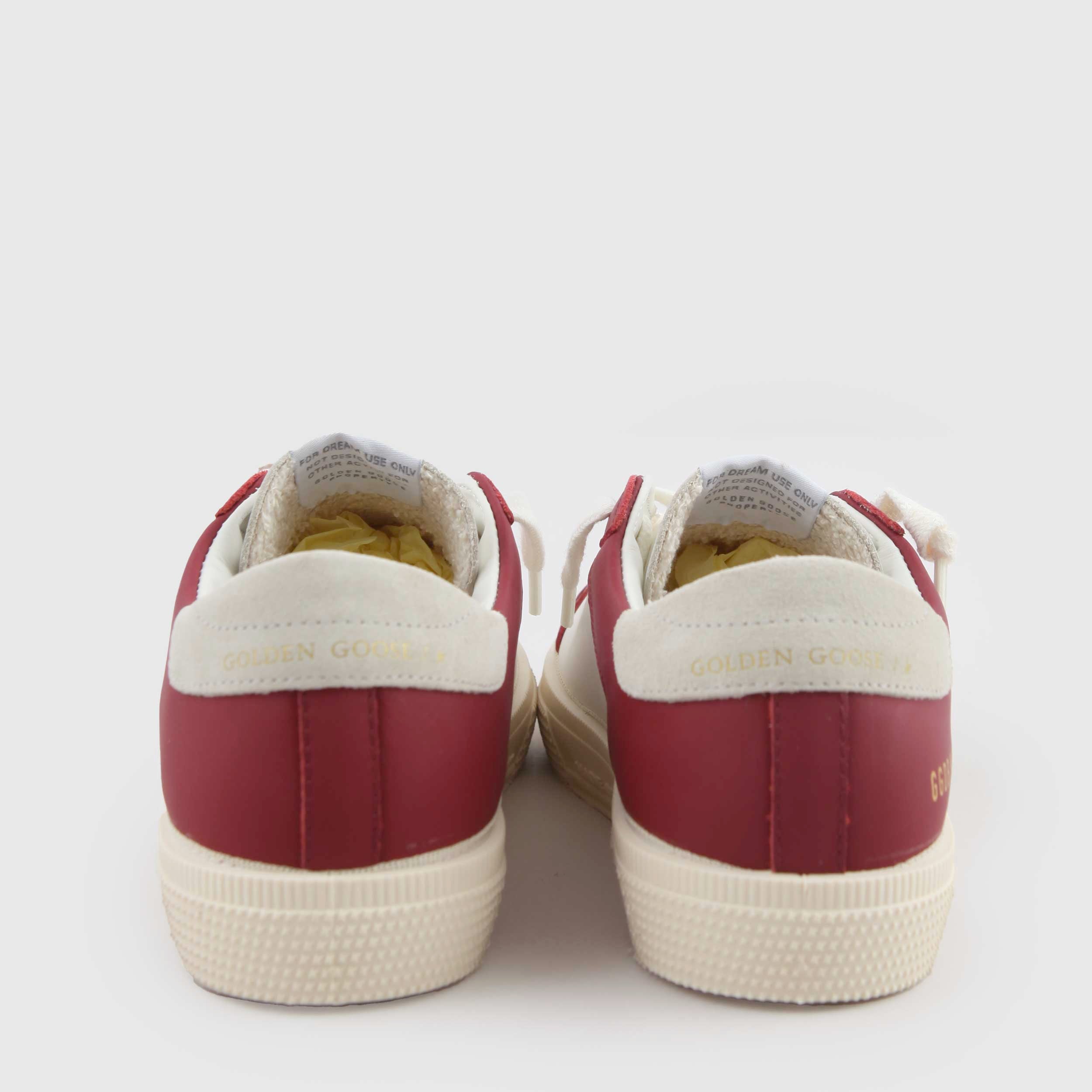 Sneakers May Rossa Stella Grigia By GOLDEN GOOSE