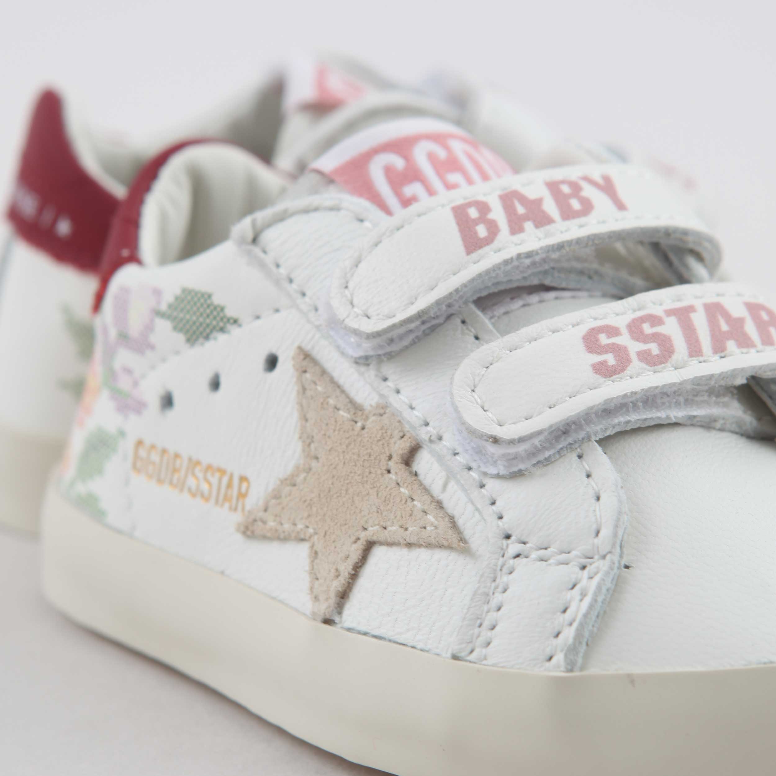 Sneakers Super Star White with Print By GOLDEN GOOSE